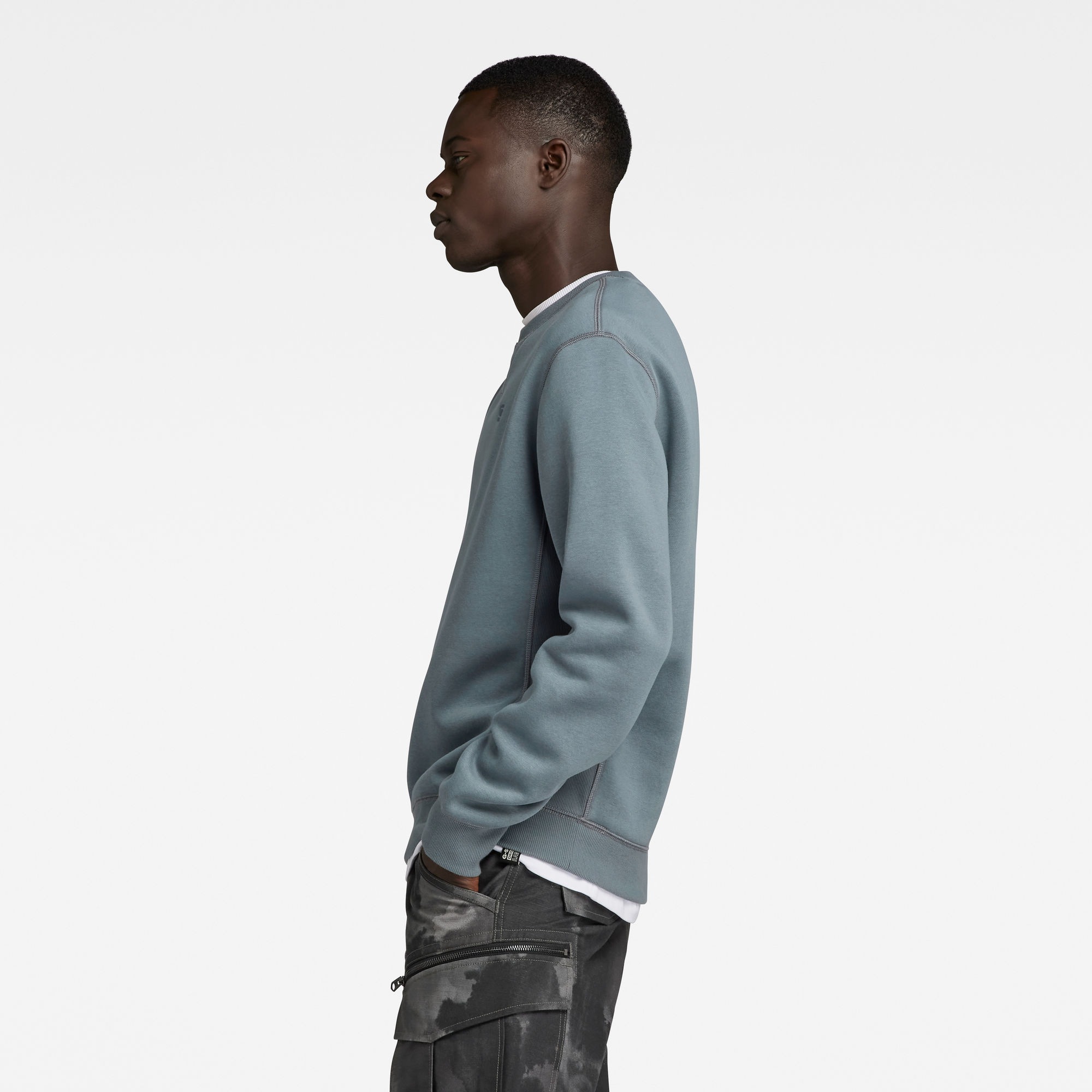 G-STAR Sweatshirt »Premium Core Pacior Sweat«, mit Ripp-Seiteneinsätzen
