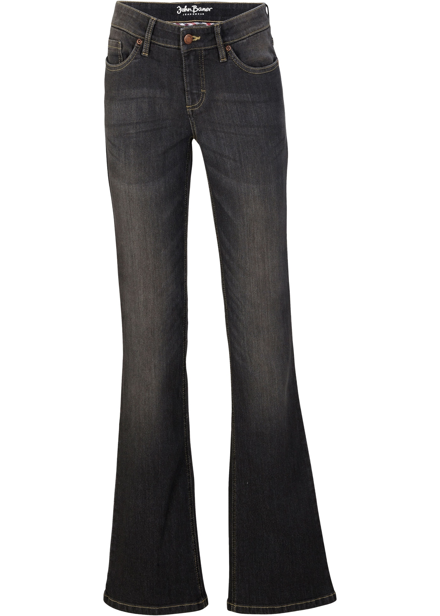bonprix Bootcut-Jeans »Bootcut Jeans Mid Waist, Komfort-Stretch«, Bootcut Jeans Mid Waist, Komfort-Stretch

