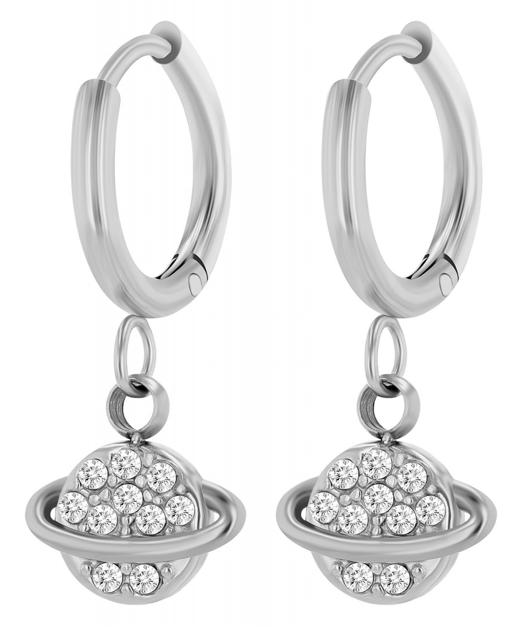 Adelia´s Paar Ohrhänger »Damen Ohrhänger aus poliertem Edelstahl Ø 8 mm«