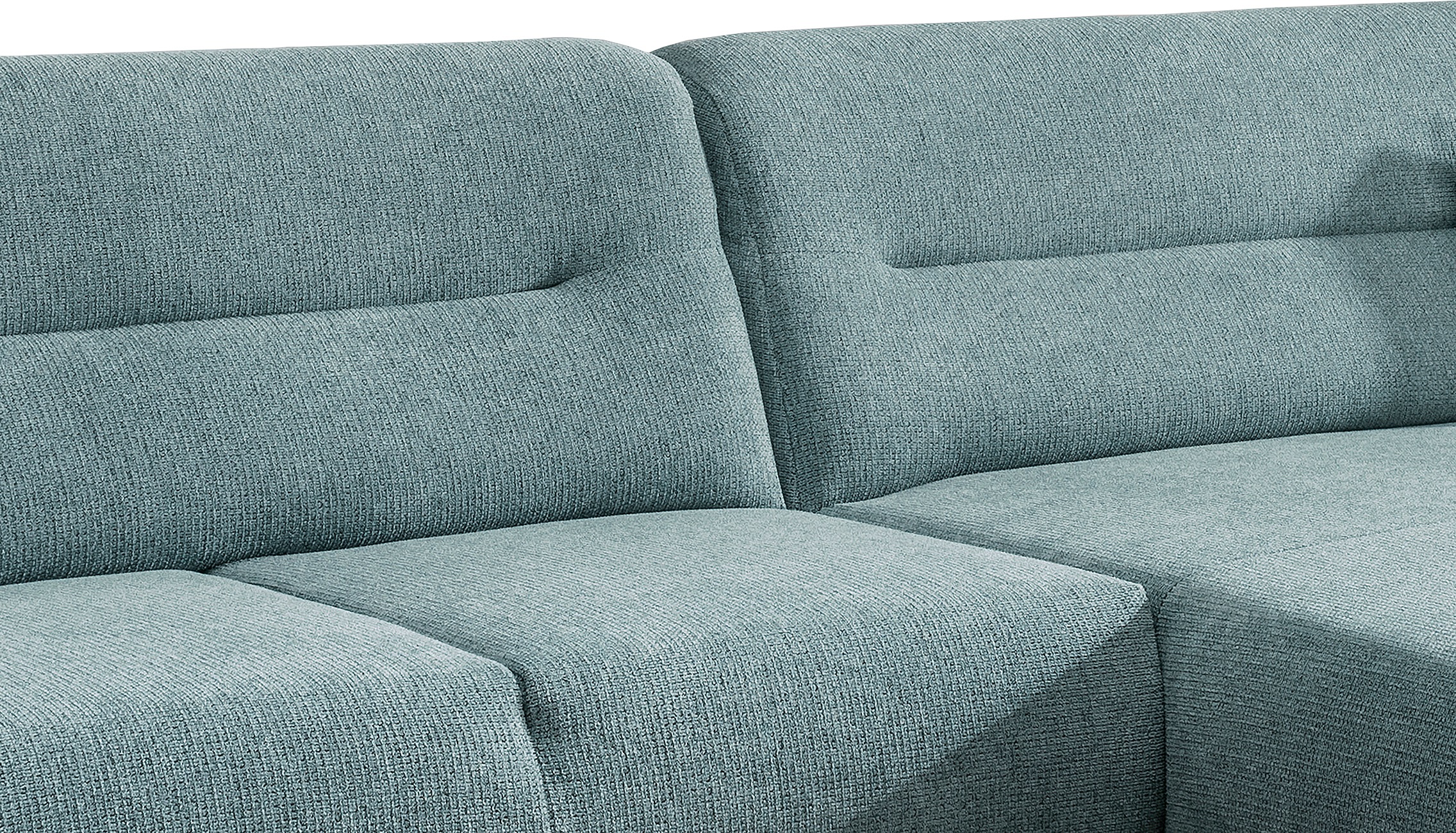 INOSIGN Ecksofa »Drago, elegant und zeitlos, komfortabel, Holzfuß, L-Form«, frei im Raum stellbar, inkl. 2 Zierkissen