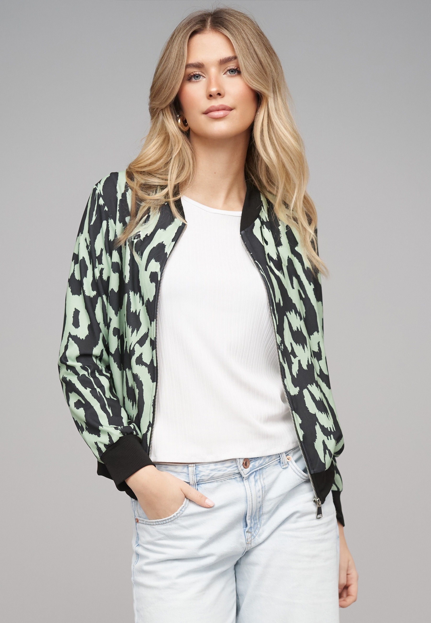 CLOUD 5IVE Bomberjacke »CLOUD 5IVE Blouson Bomber Jacket« 1 Stk. tlg. ohne Kapuze