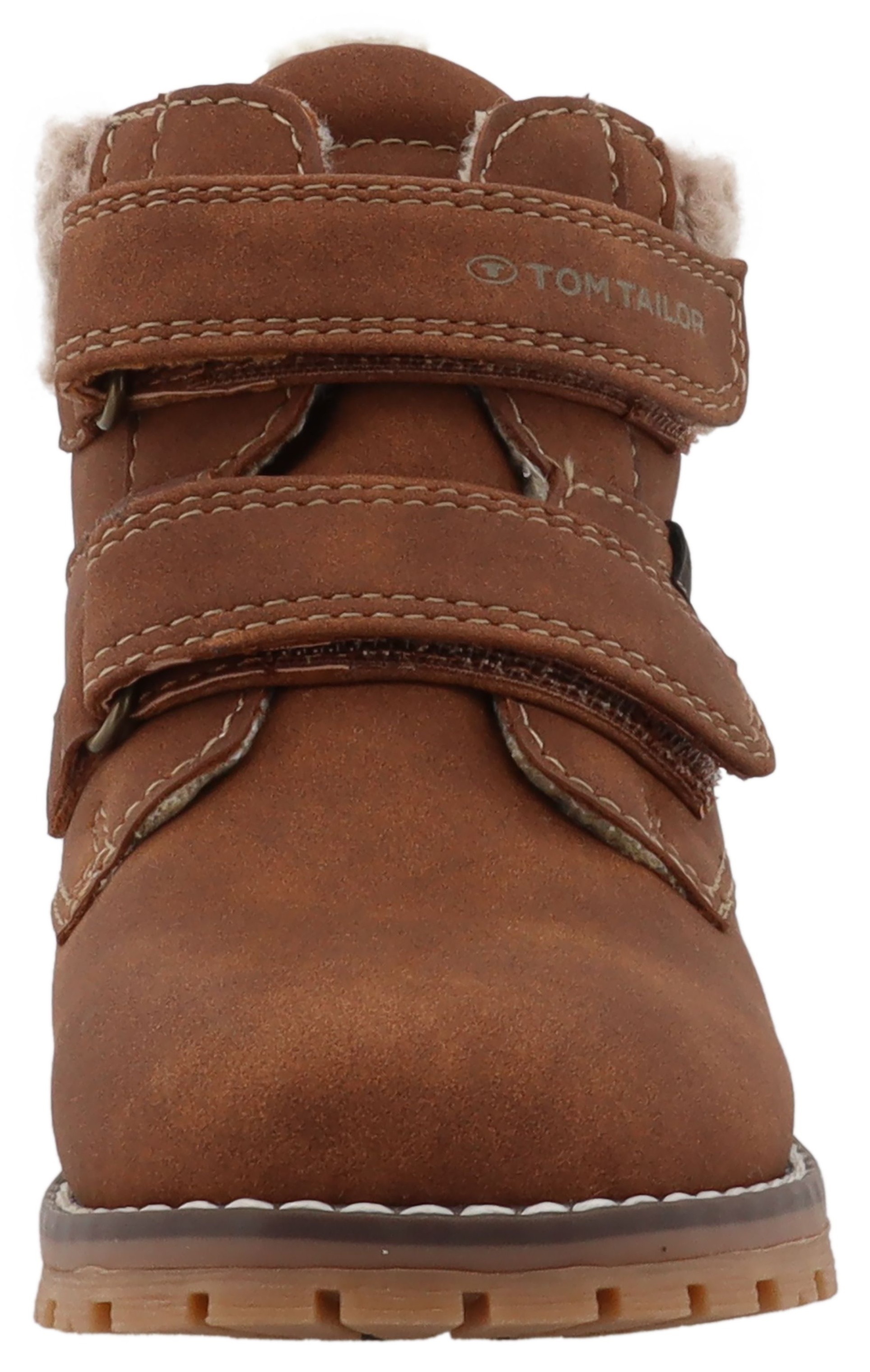 Winterboots TOM TAILOR, Mädchen, Gr. 21, braun (cognac), Lederimitat, Schuhe Winterboots, mit Tex-Membrane 3