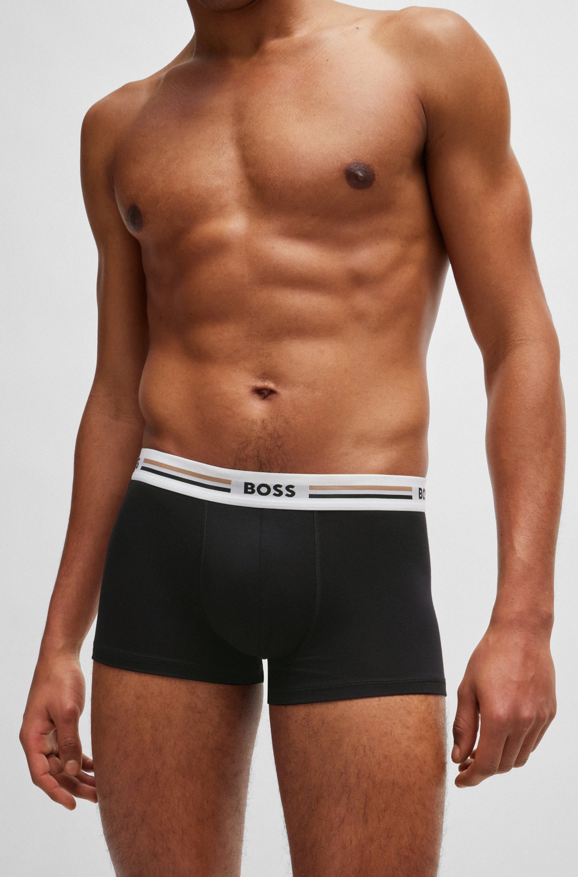 BOSS Trunk »3P Reviv«, (3 St.), mit engem Bein