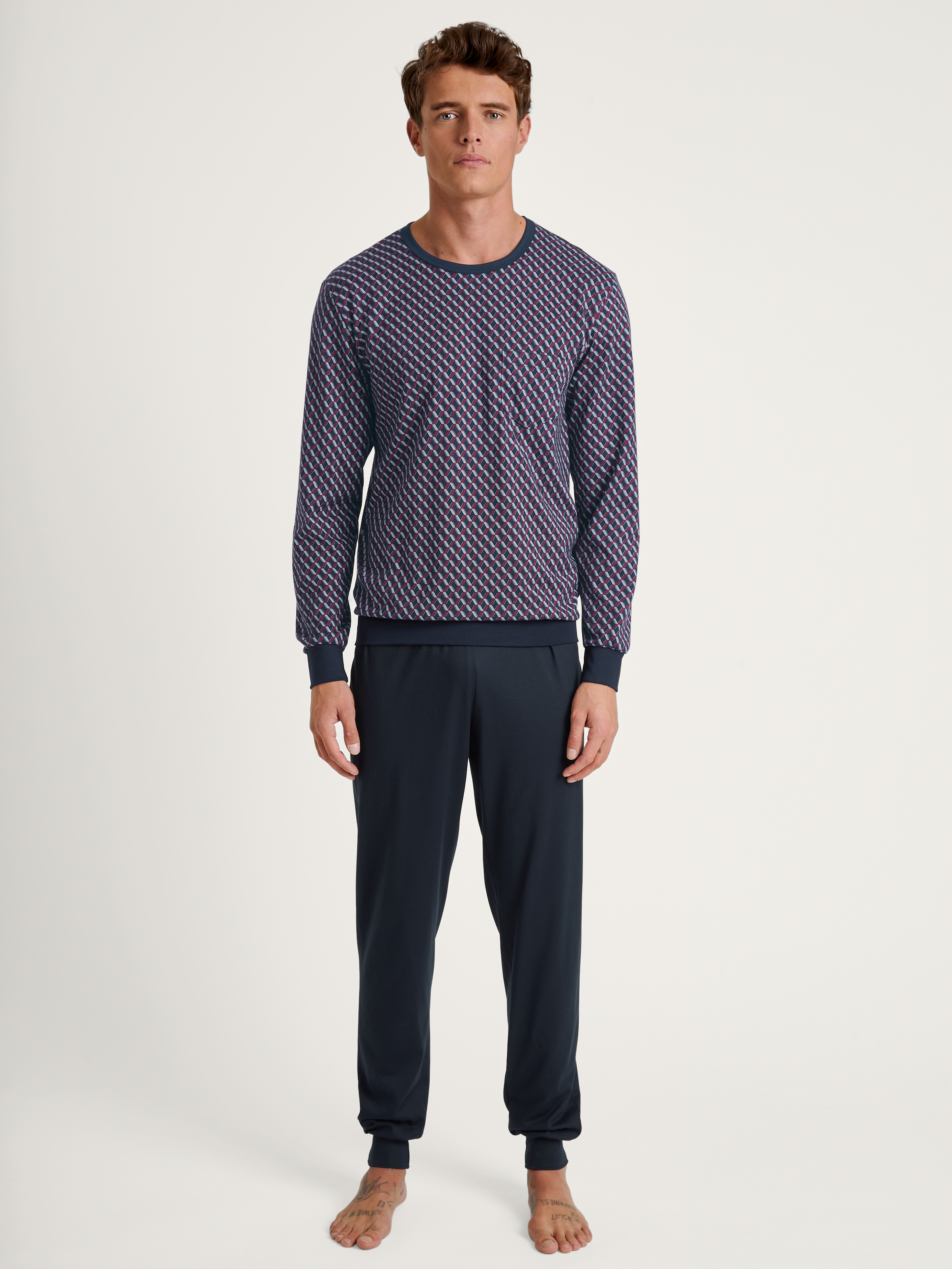 CALIDA Pyjama "Relax Imprint", 2 Stk. mit zeitlosem Design günstig online kaufen