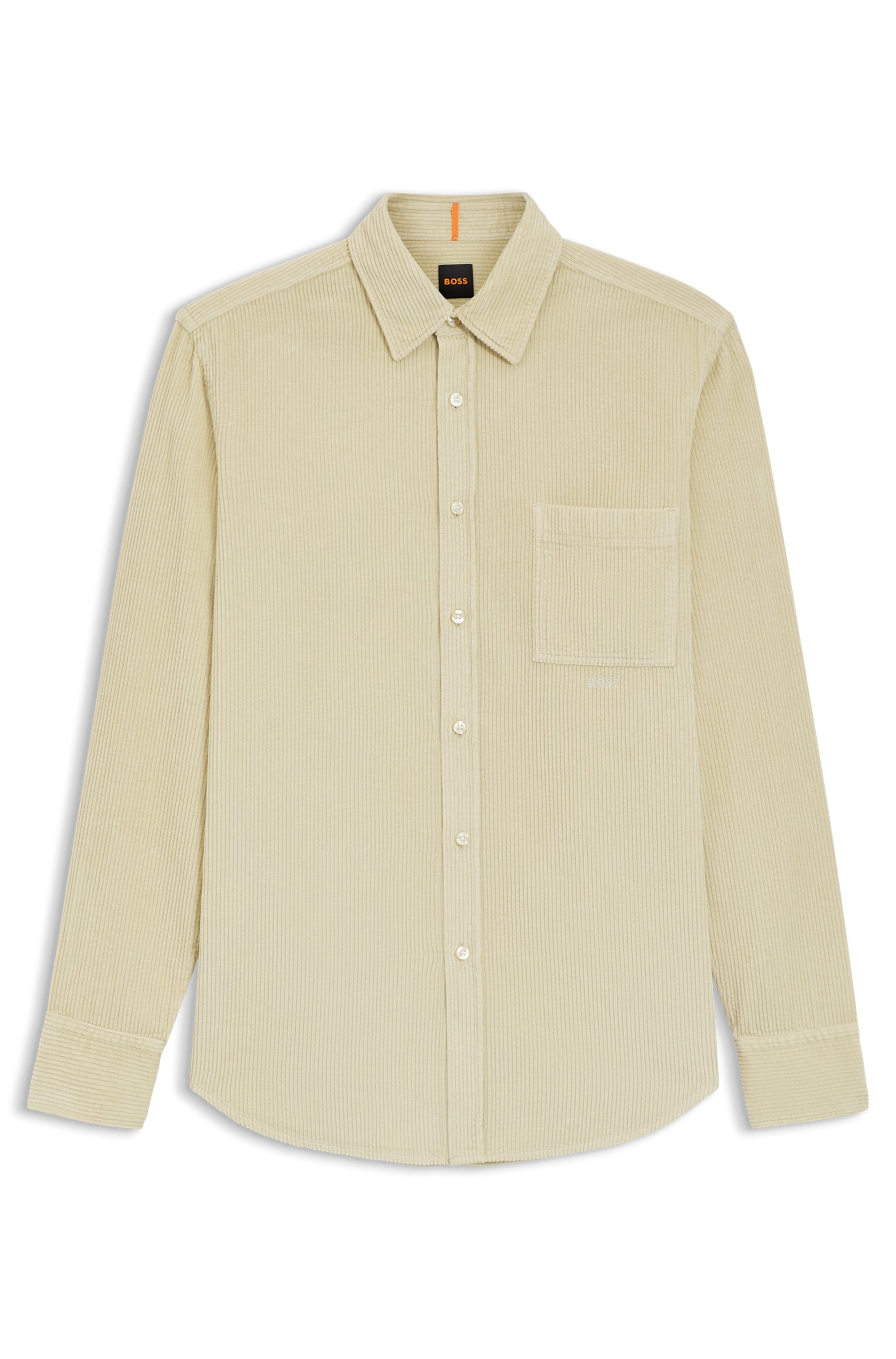 BOSS ORANGE Langarmhemd "Relegant", aus Cord, reuglar fit, Kentkragen günstig online kaufen