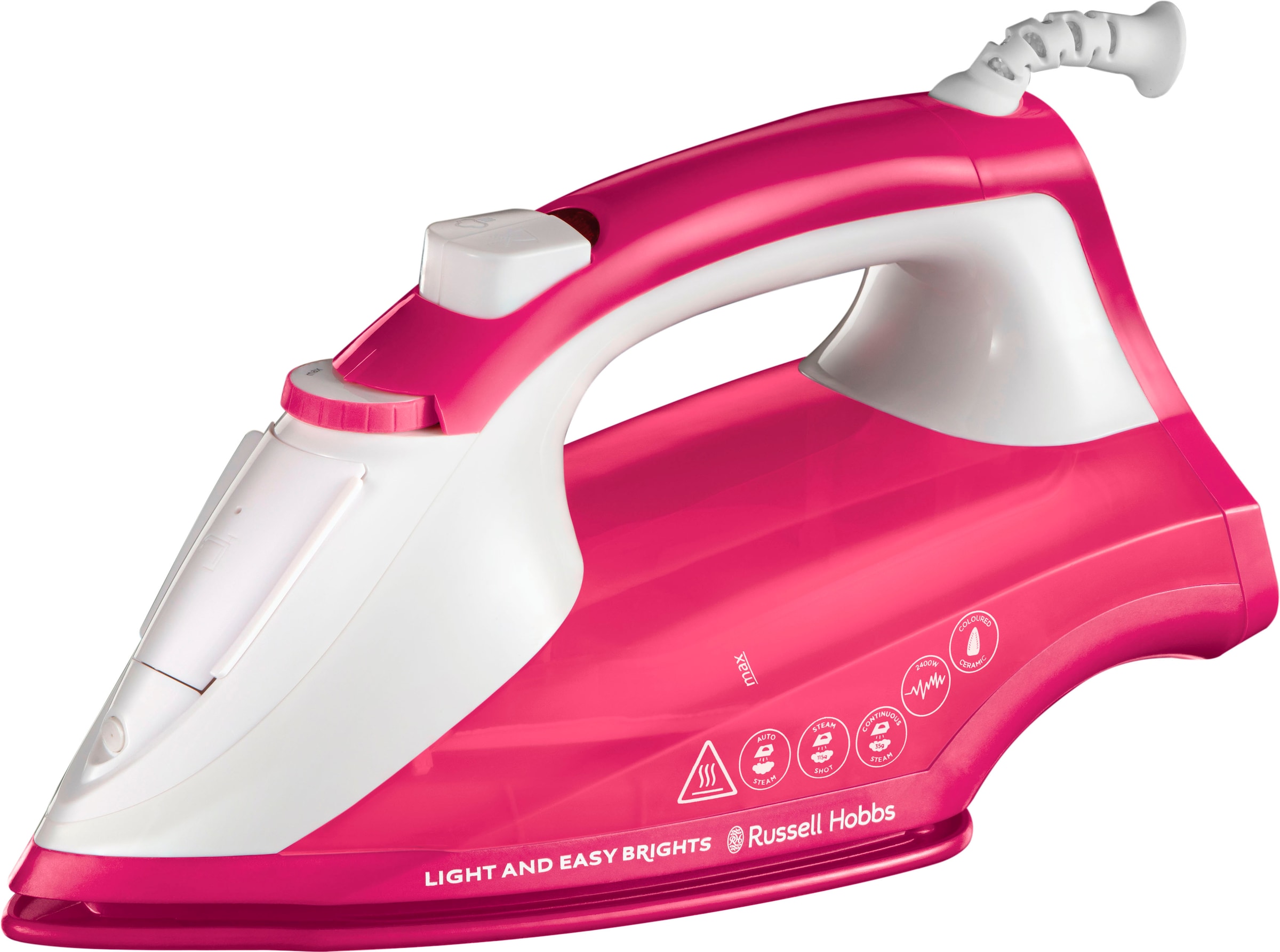 RUSSELL HOBBS Dampfbügeleisen "26480-56 Light and Easy Brights Berry", 2400 W