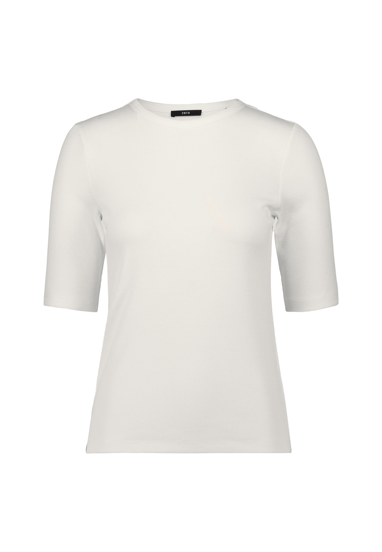 Zero Kurzarmshirt "zero Damen Basicshirt mit Rundhalsausschnitt", (1 tlg.), günstig online kaufen