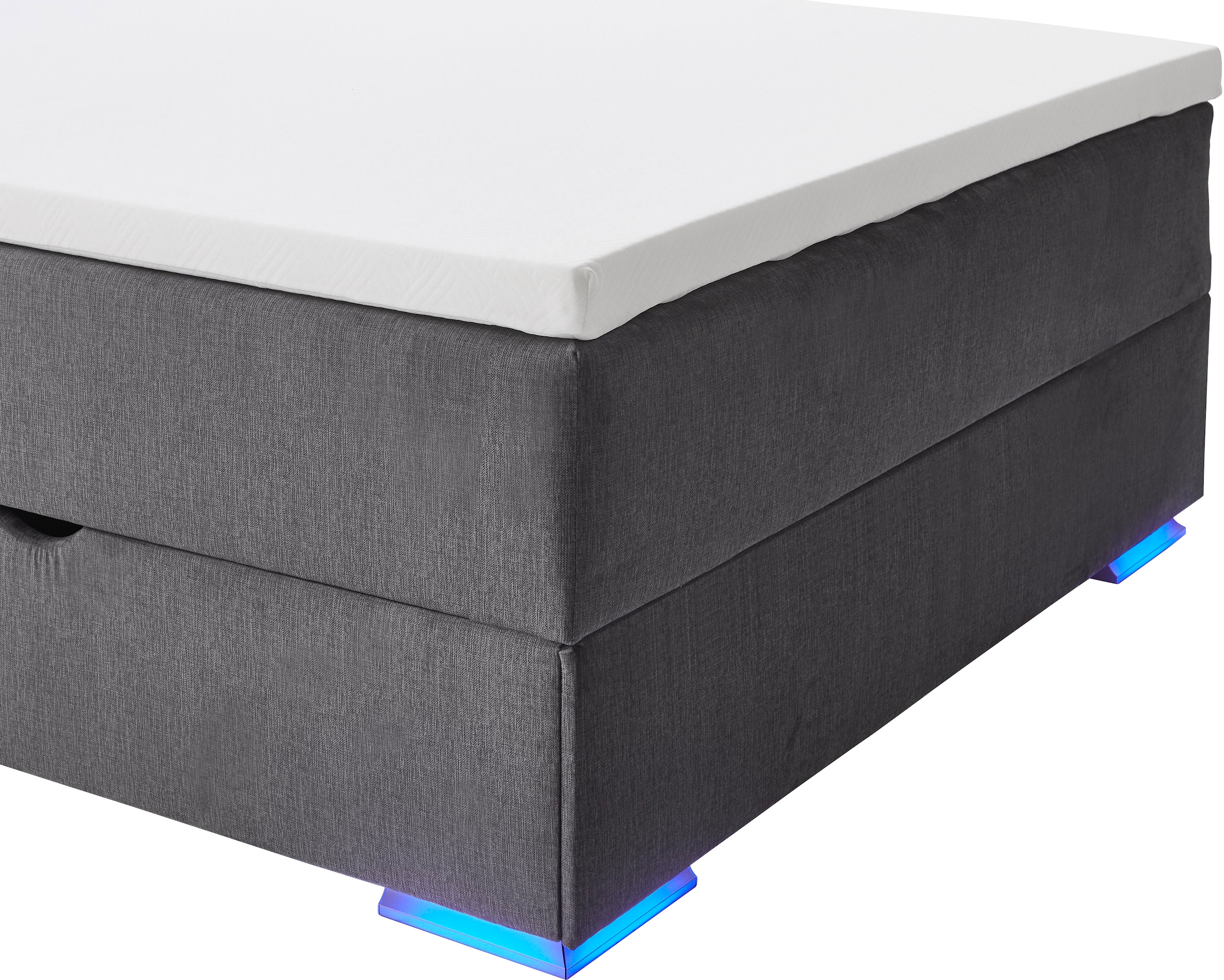 meise.möbel Boxspringbett »Colorado II«, inkl. LED-Beleuchtung & Topper