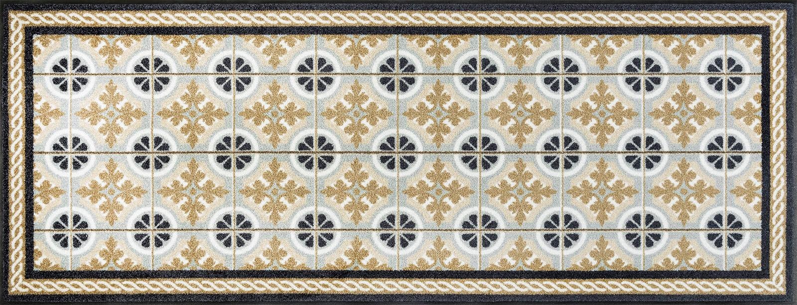 wash+dry by Kleen-Tex Läufer »Kitchen Tiles«, rechteckig, 7 mm Höhe, Schmutzfangläufer, rutschhemmend, In- und Outddor geeignet, waschbar