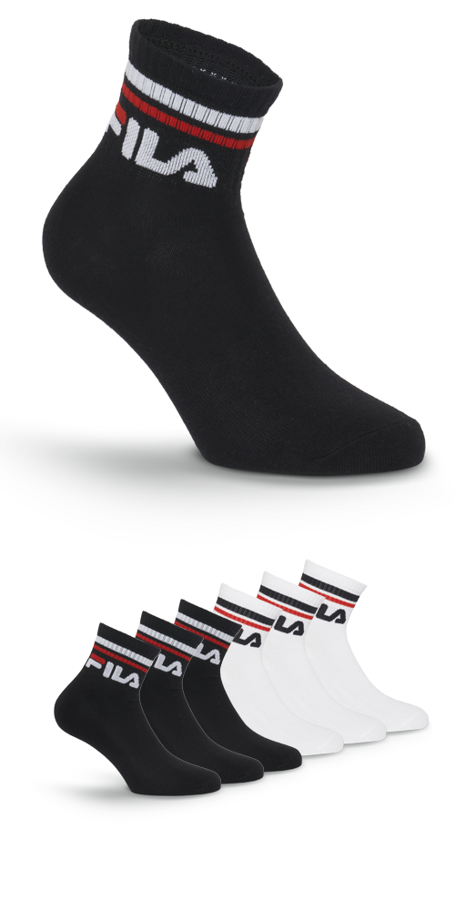 Fila Kurzsocken "UNISEX QUARTER PLAIN SOCKS" 6 Paar tlg. mit Logo-Schriftzu günstig online kaufen