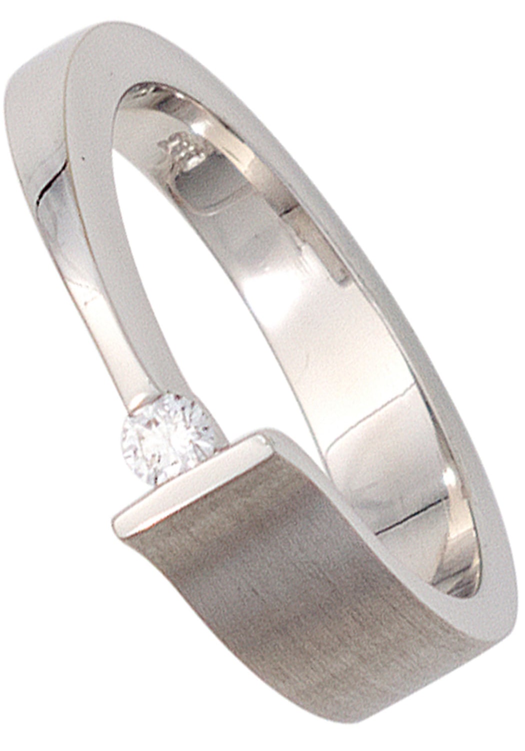 JOBO Fingerring »Diamant-Ring 0,07 ct.« 585 Weißgold