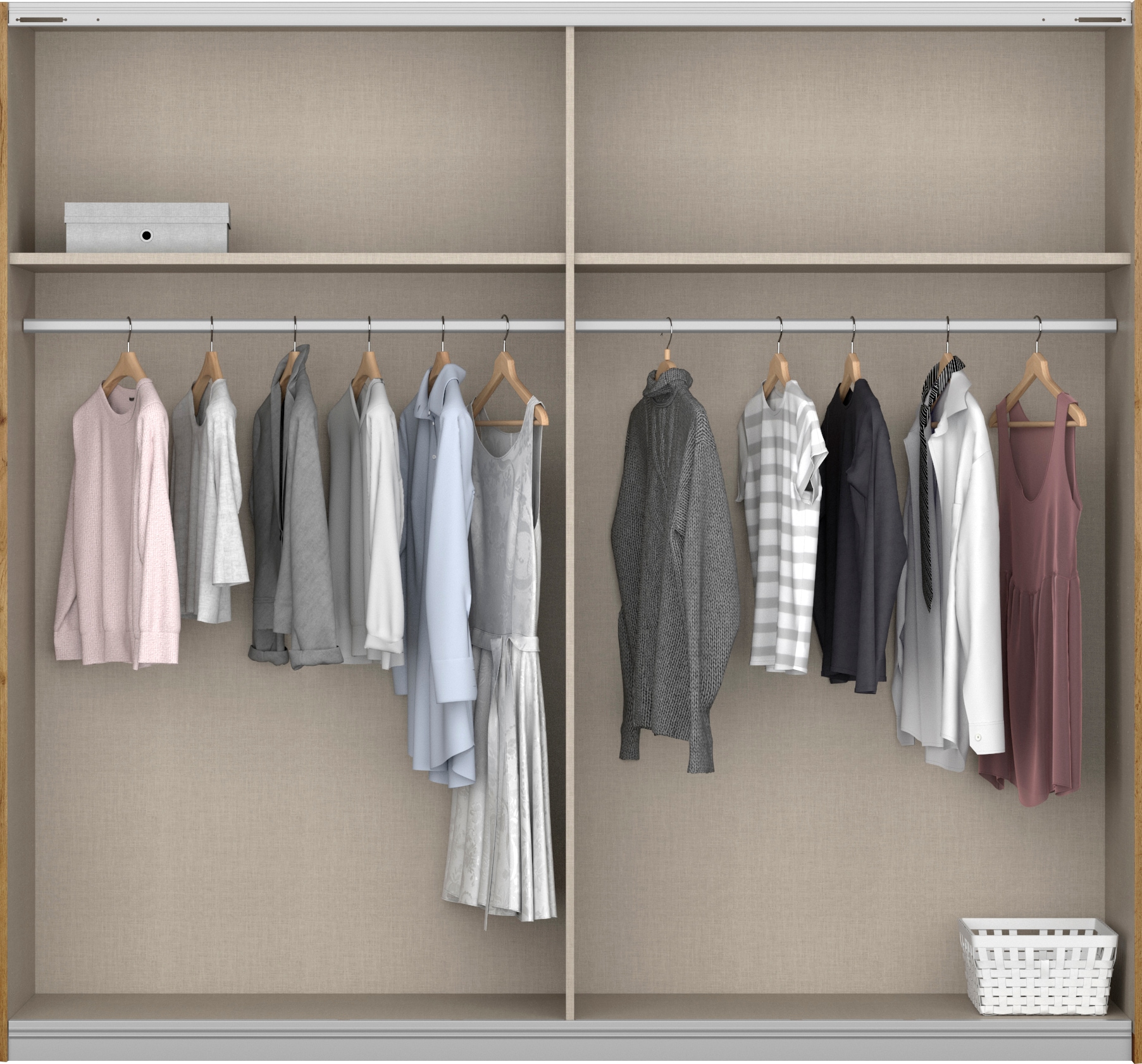 rauch Schwebetürenschrank »Tampa«, im modernen Industrial Style