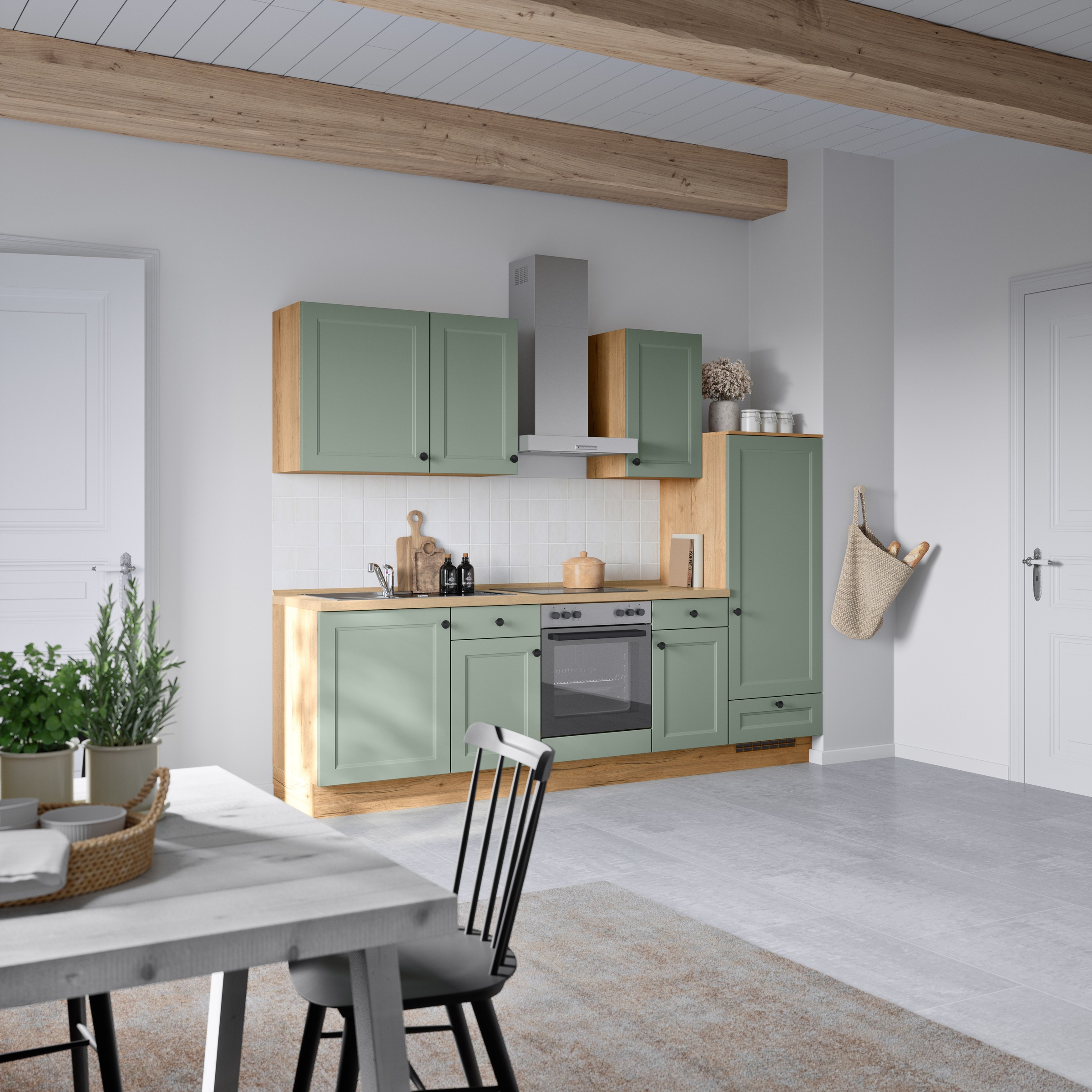 nobilia® Küchenzeile »"Cascada I"«, vormontiert, Ausrichtung wählbar, Breite 270 cm, wahlw. mit E-Geräten