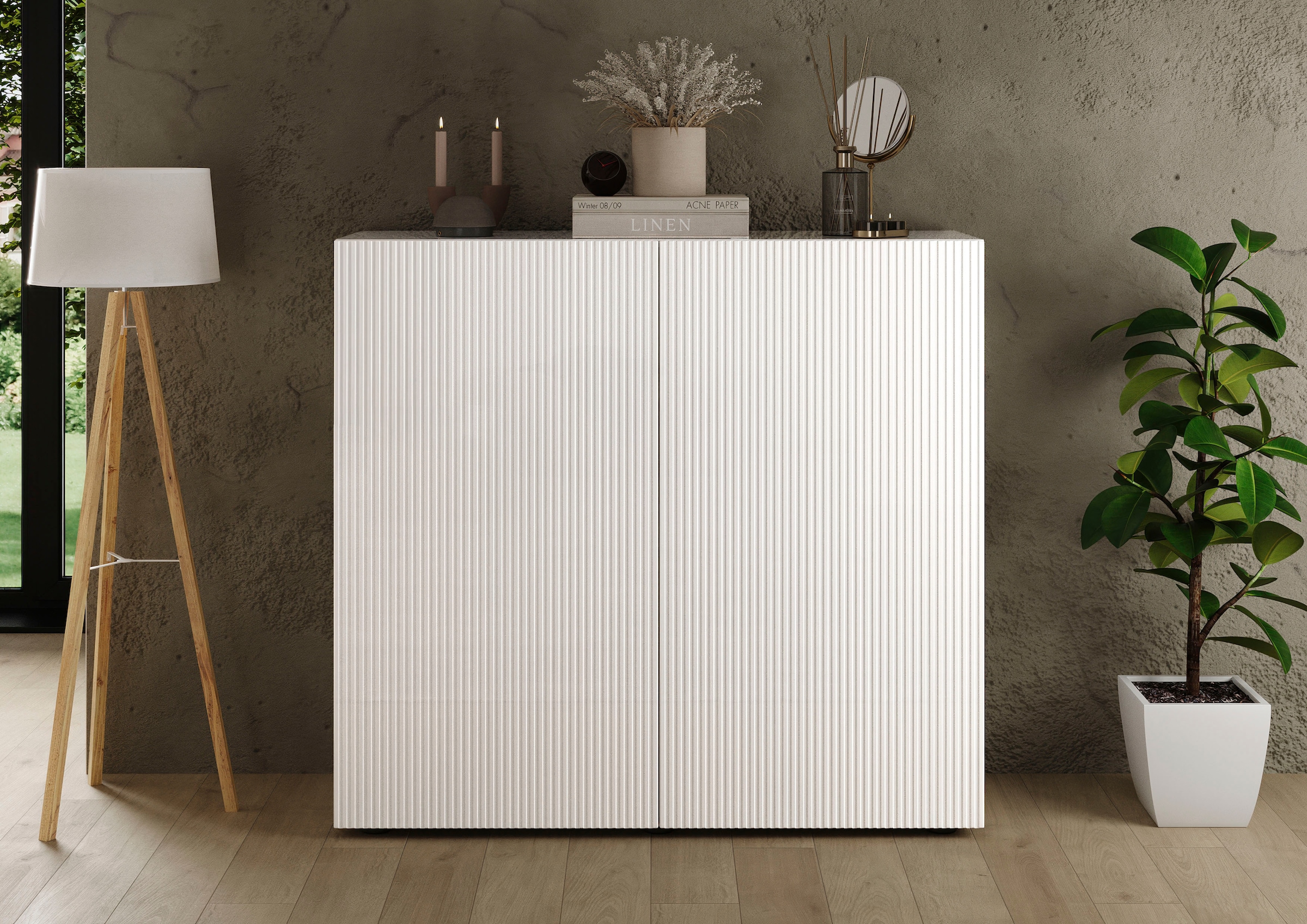 Home affaire Highboard "Rio, Höhe 111 cm, Breite 120 cm, Stauraumschrank, K günstig online kaufen