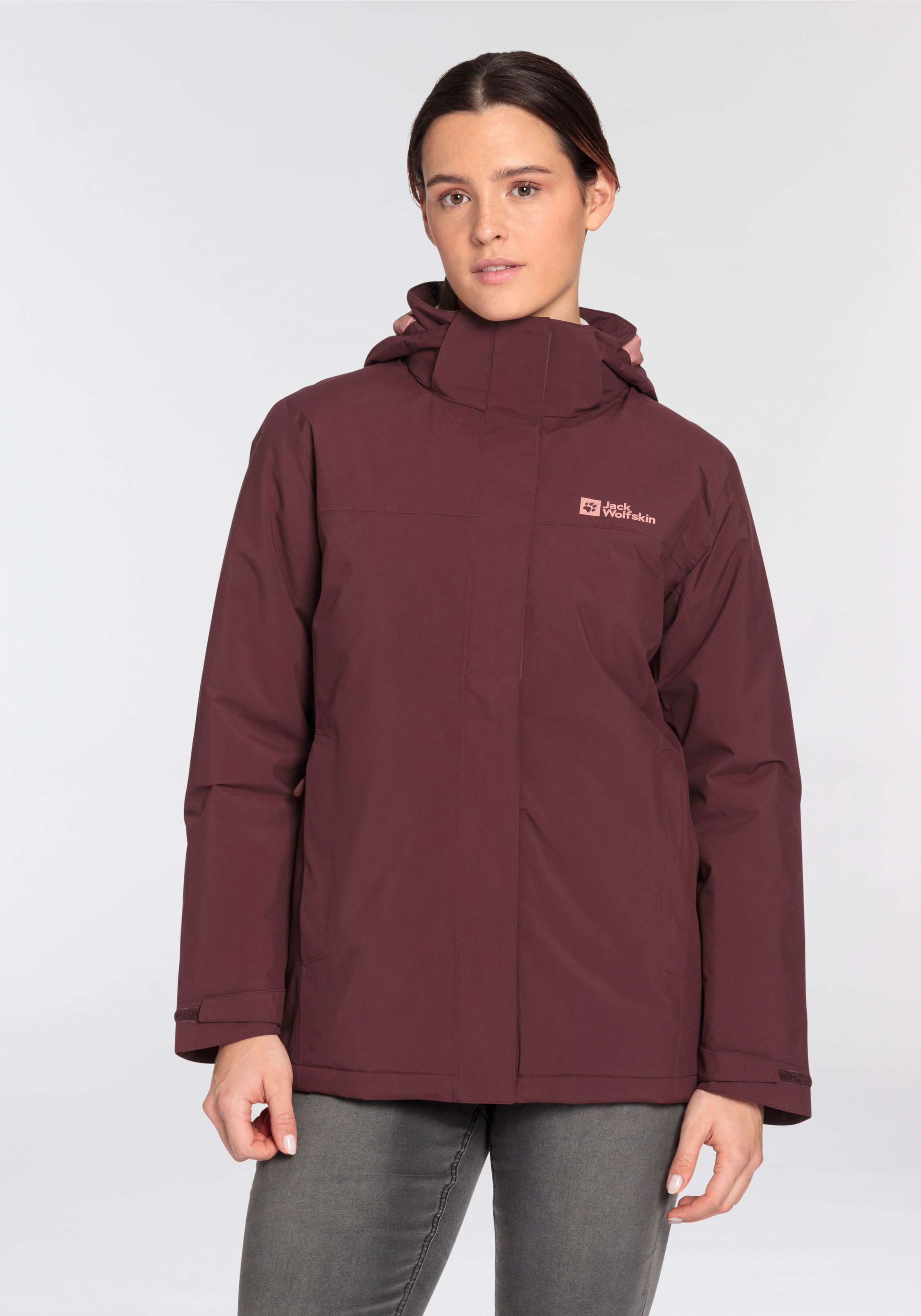 Jack Wolfskin Funktionsjacke "D Funktionsjacke WALDVILLE", mit Kapuze