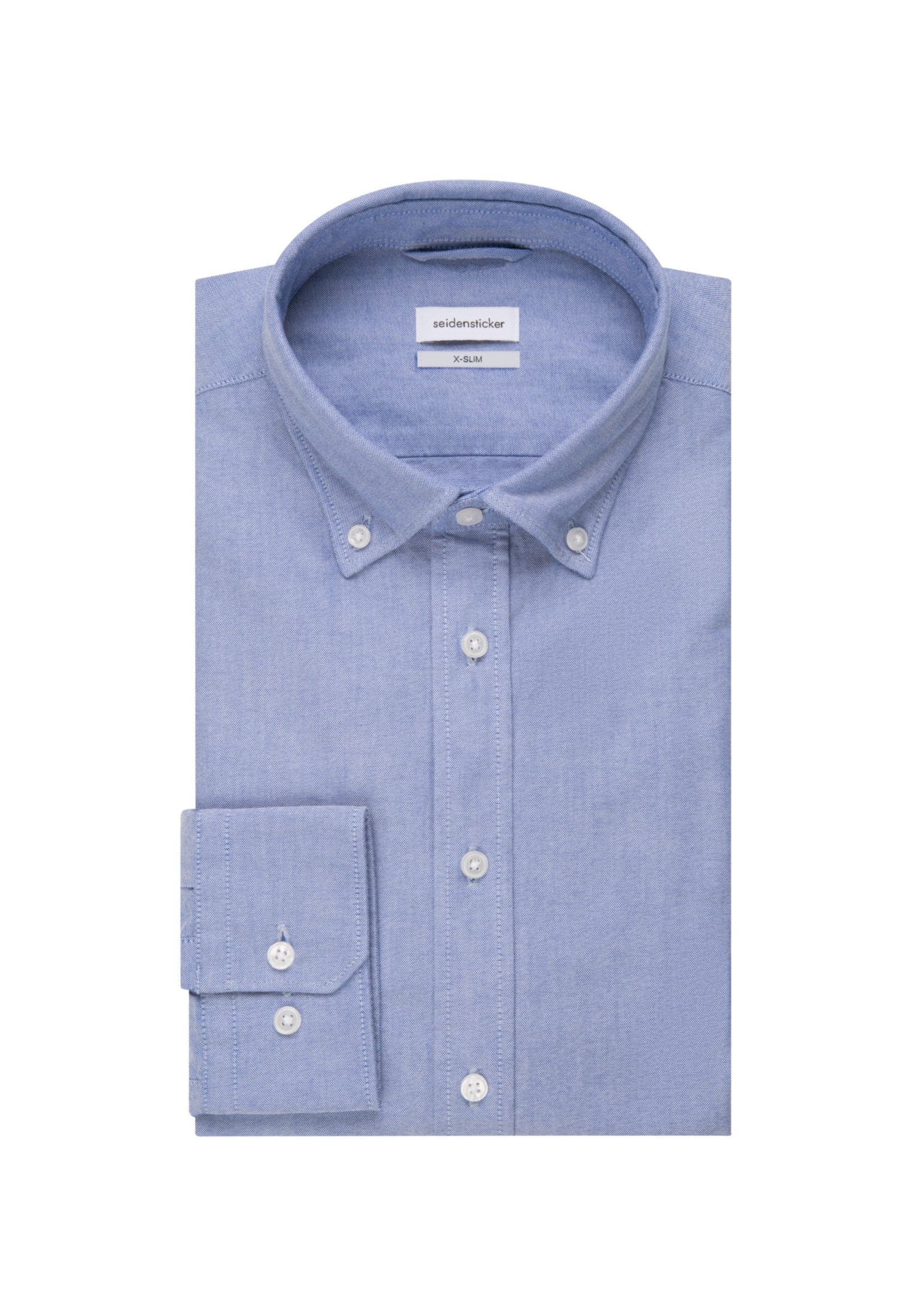seidensticker Businesshemd »X-Slim«, X-Slim Langarm Button-Down-Kragen Uni