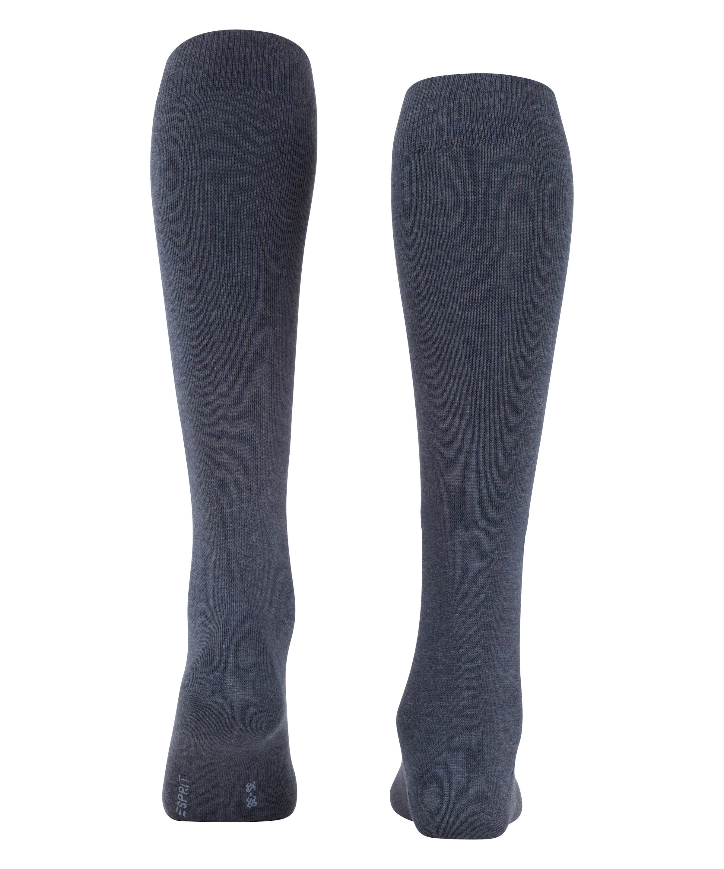 Esprit Kniestrümpfe »Basic Pure« blickdicht, unifarbenes Basic-Design, geripptes Bündchen
