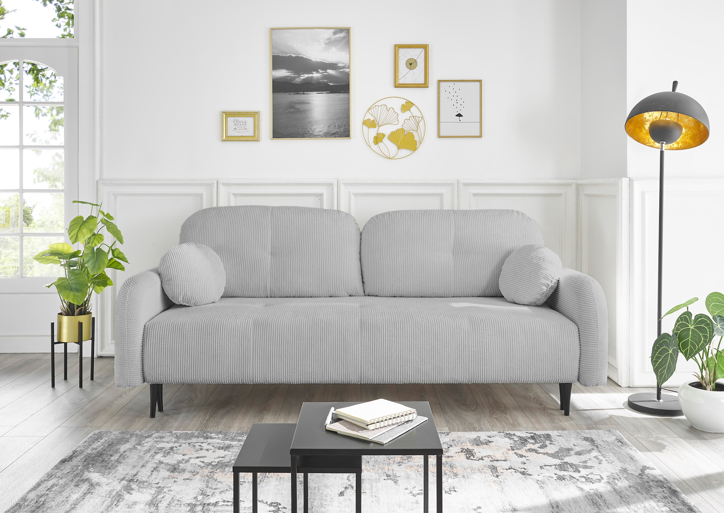 Leonique 2,5-Sitzer »BLAISE«, nachts: Schlafsofa (Liegefläche 140/200 cm), tagsüber 3-Sitzer-Sofa