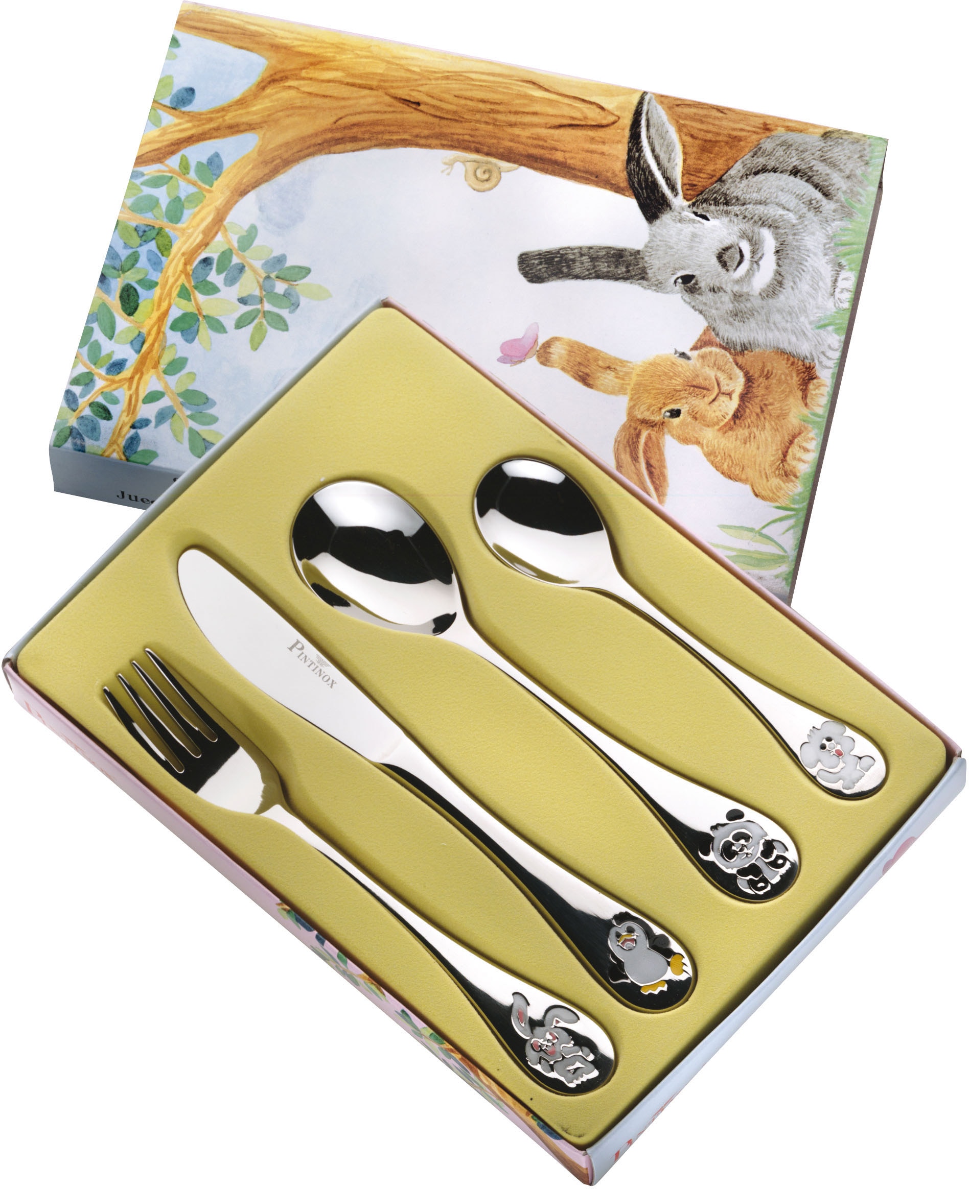 PINTINOX Kinderbesteck "Arca di Noè" mit Tiermotiven günstig online kaufen