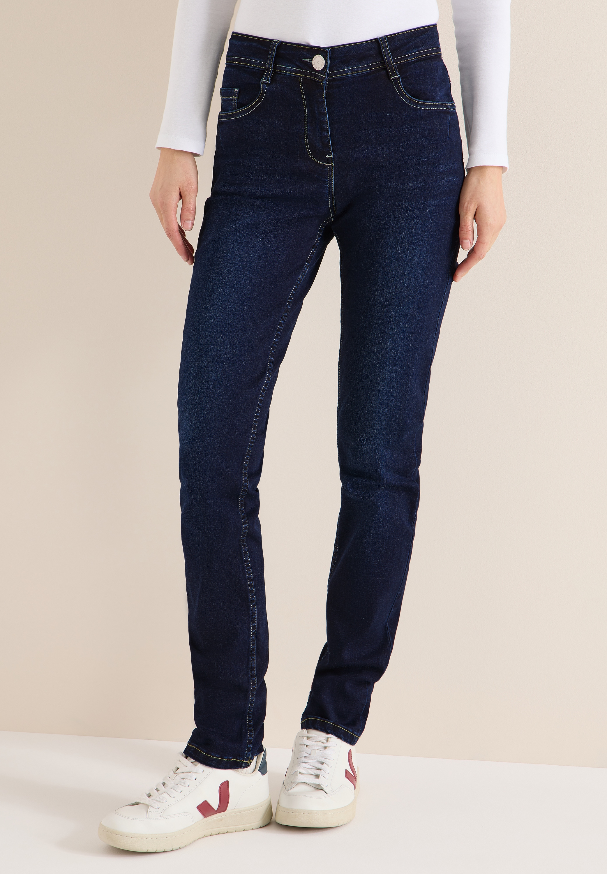 Cecil Slim-fit-Jeans Middle Waist