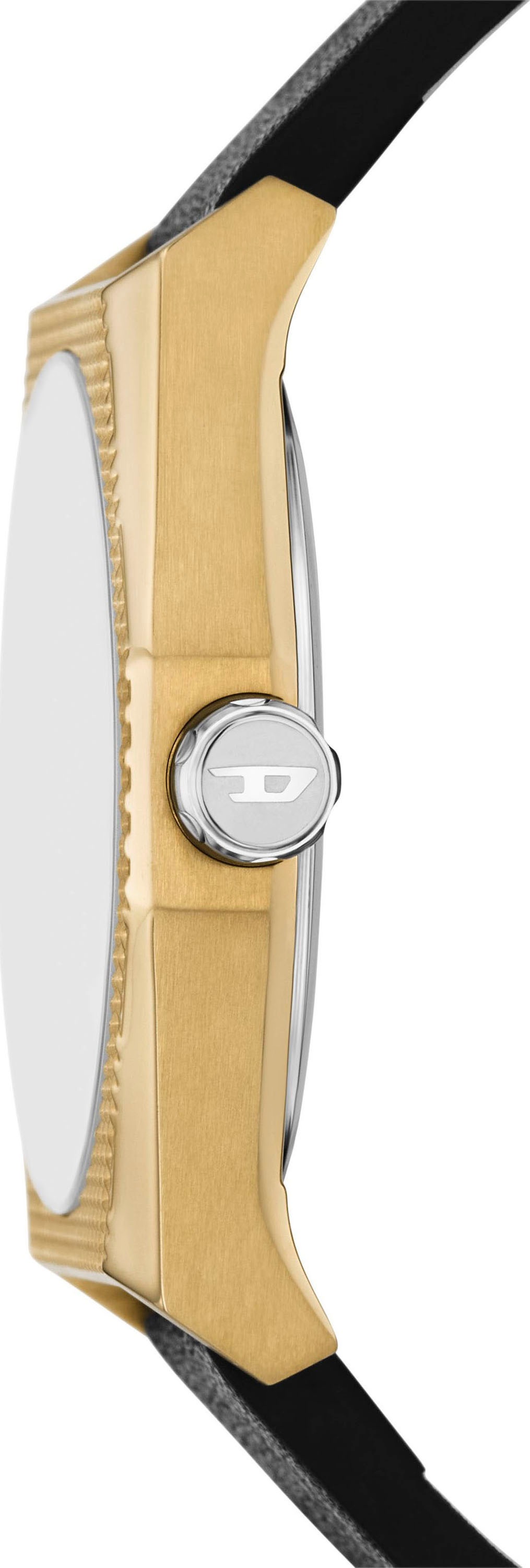 Diesel Quarzuhr »SCRAPER«, Armbanduhr, Herrenuhr, Lederarmband, analog