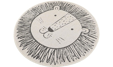Primaflor-Ideen in Textil Kinderteppich »CABANE - Löwe«, rund, 3 mm Höhe, Flachgewebe,... kaufen