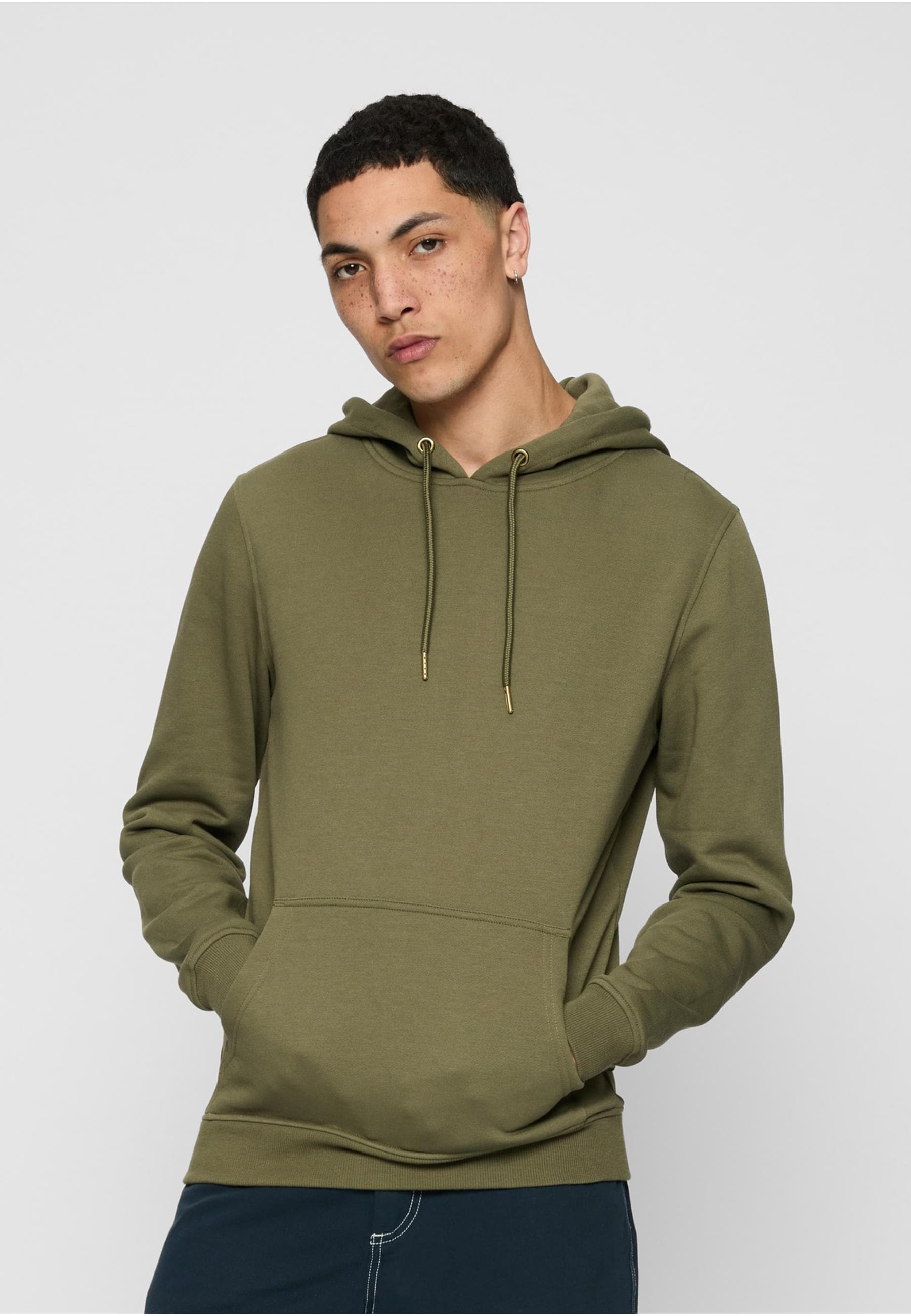 URBAN CLASSICS Sweatshirt »Urban Classics Herren Basic Sweat Hoody«, (1 tlg.)
