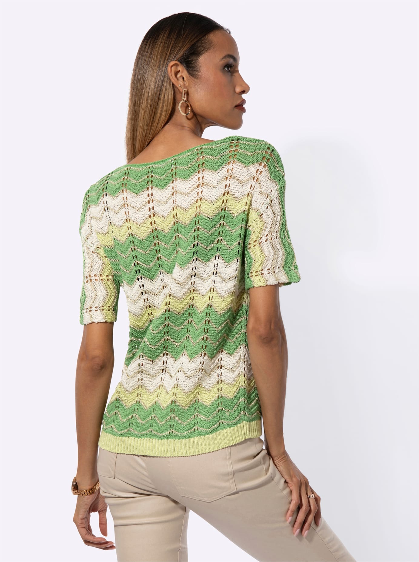 Thumbnail - creation L Rundhalspullover "Ajour-Pullover"