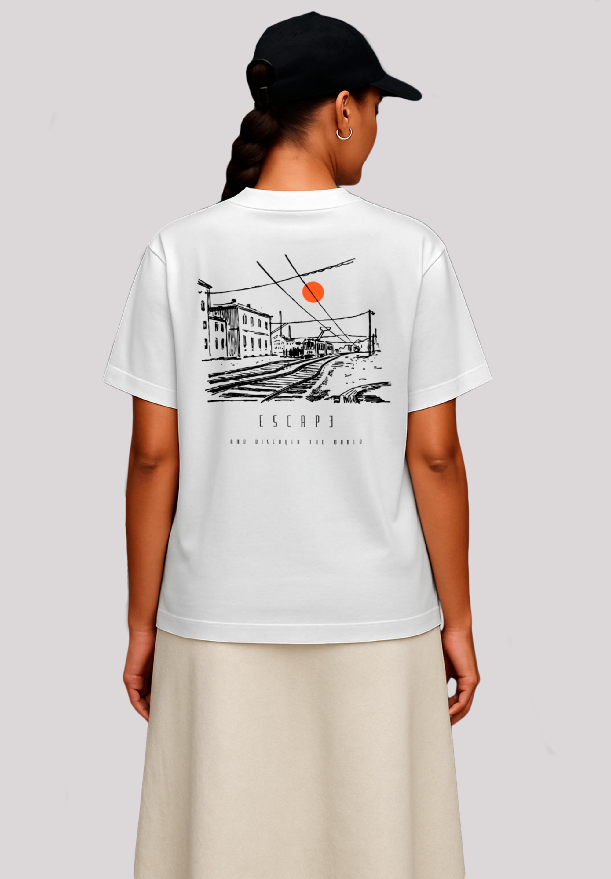 F4NT4STIC T-Shirt "Oversize Escape Discover the World Town", Premium Qualit günstig online kaufen