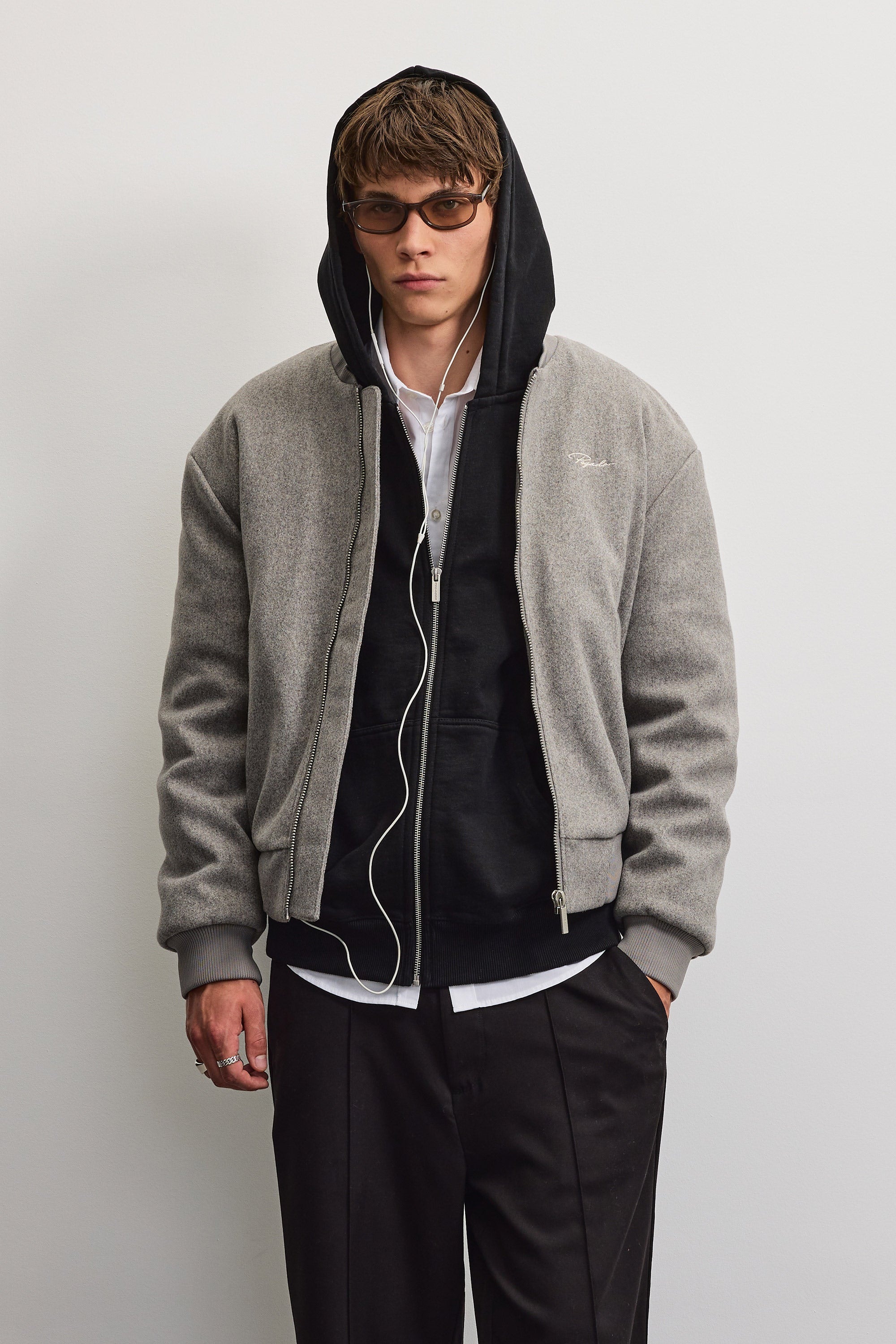 PEGADOR Bomberjacke »LEGNANO WOOLOPTIC BOMBER JACKET« Kunstfaser, regular fit