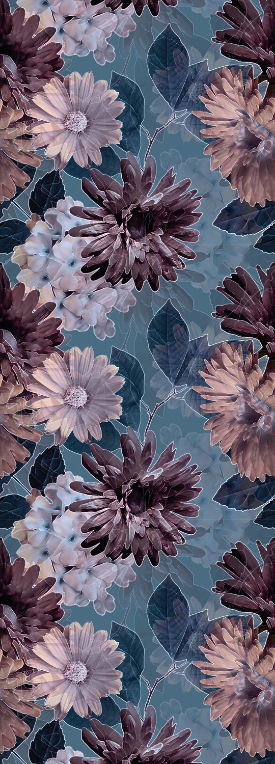 QUEENCE Vinyltapete "Celine", B/L: 0,9m x 2,5m, Rollen: 1, bunt, Tapeten, 90x250cm, selbstklebend, kinderleichte Anbringung,, Sticker