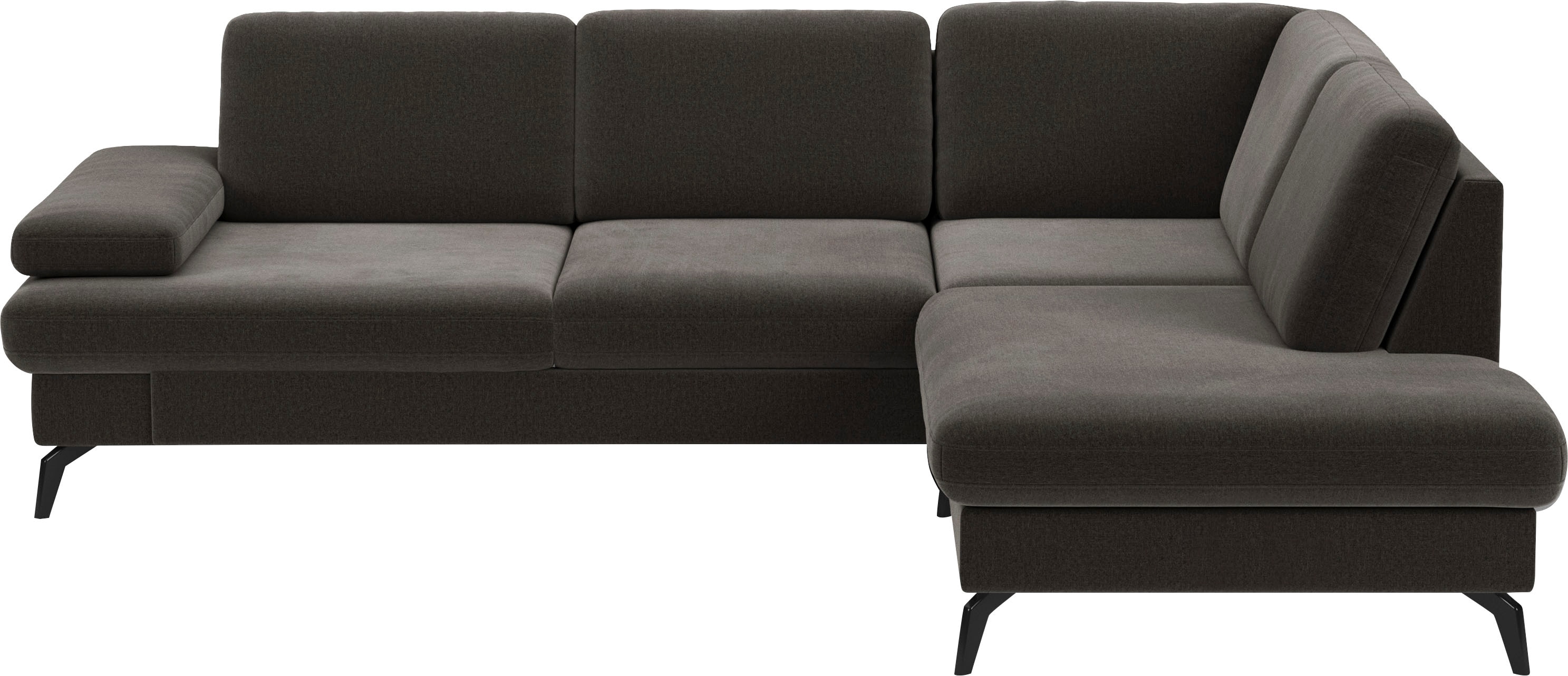 sit&more Ecksofa "Morris L-Form, inkl. Sitztiefenverstellung" wahlweise mit Armteilverstellung, Schlaffunktion & Bettkasten