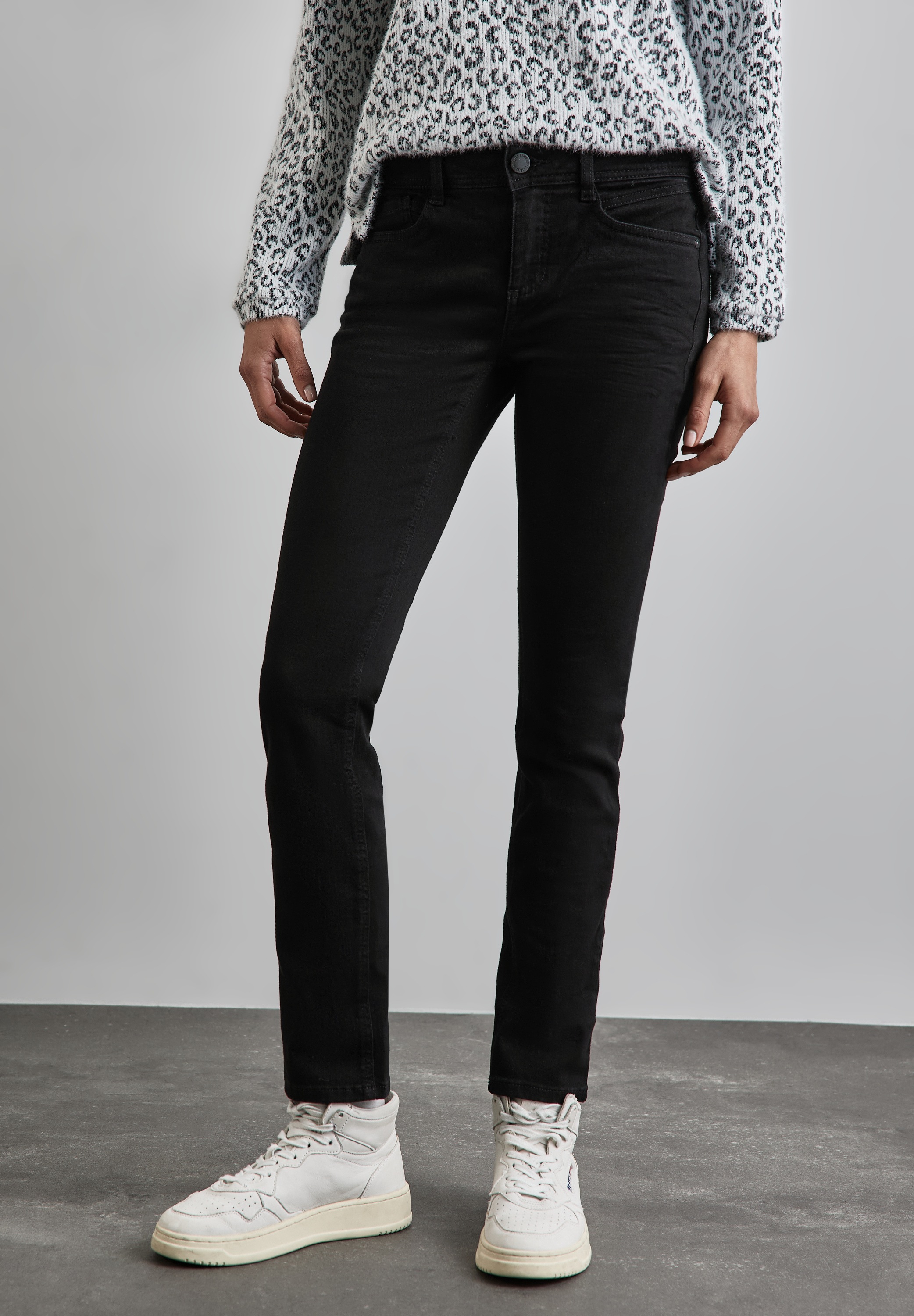 STREET ONE Comfort-fit-Jeans, Middle Waist