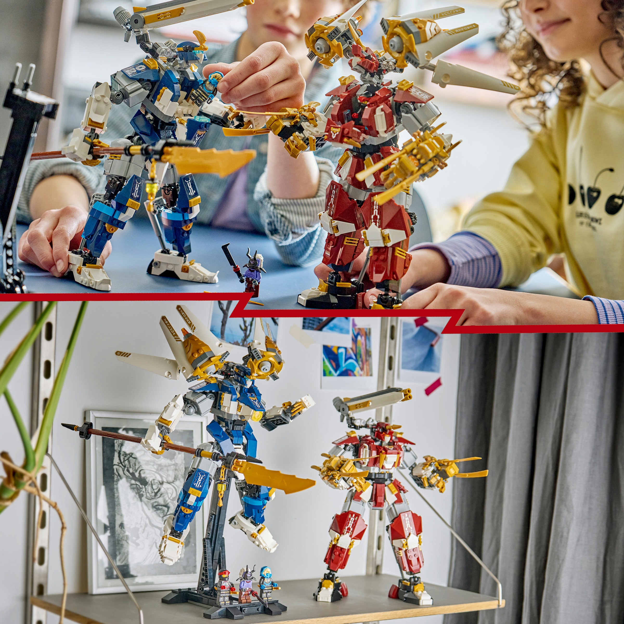 LEGO® Konstruktionsspielsteine »Die Zwillings-Titanmechs (71870), LEGO Ninjago« Made in Europe