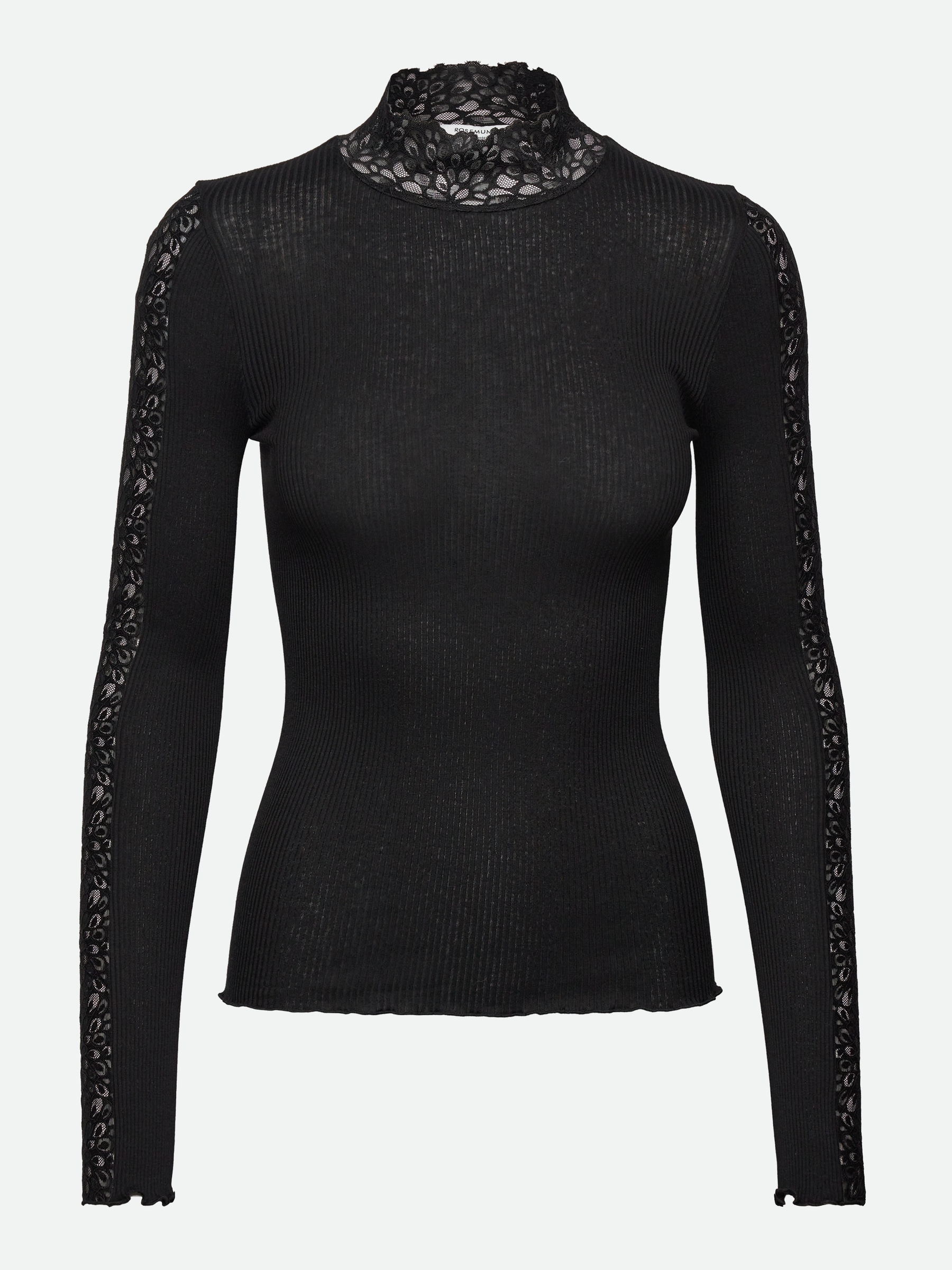 rosemunde Longsleeve »Beatha lace longsleeve«, Wunderschöne durchlaufende Vintage-Spitze an Kragen und Ärmeln