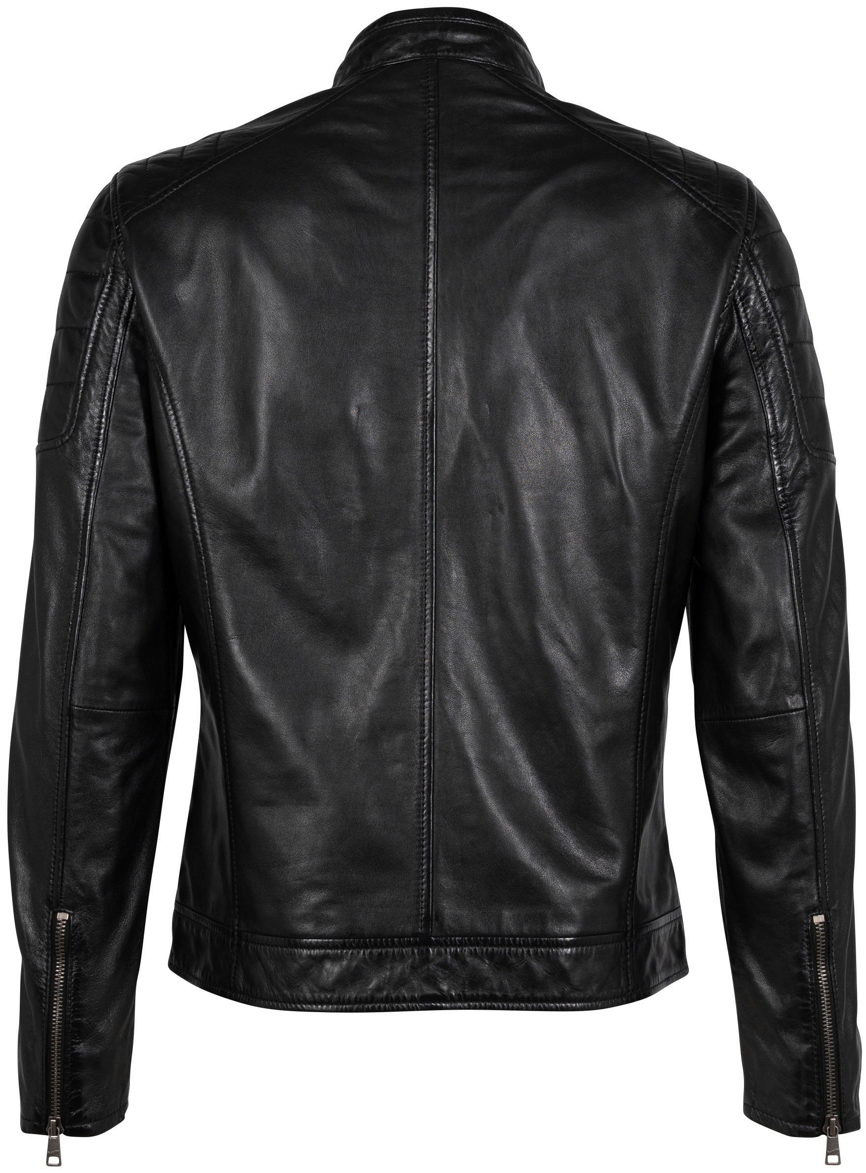Mauritius Lederjacke "GBDerry LAORV" mit Stehkragen, Reißverschluss, Schult günstig online kaufen