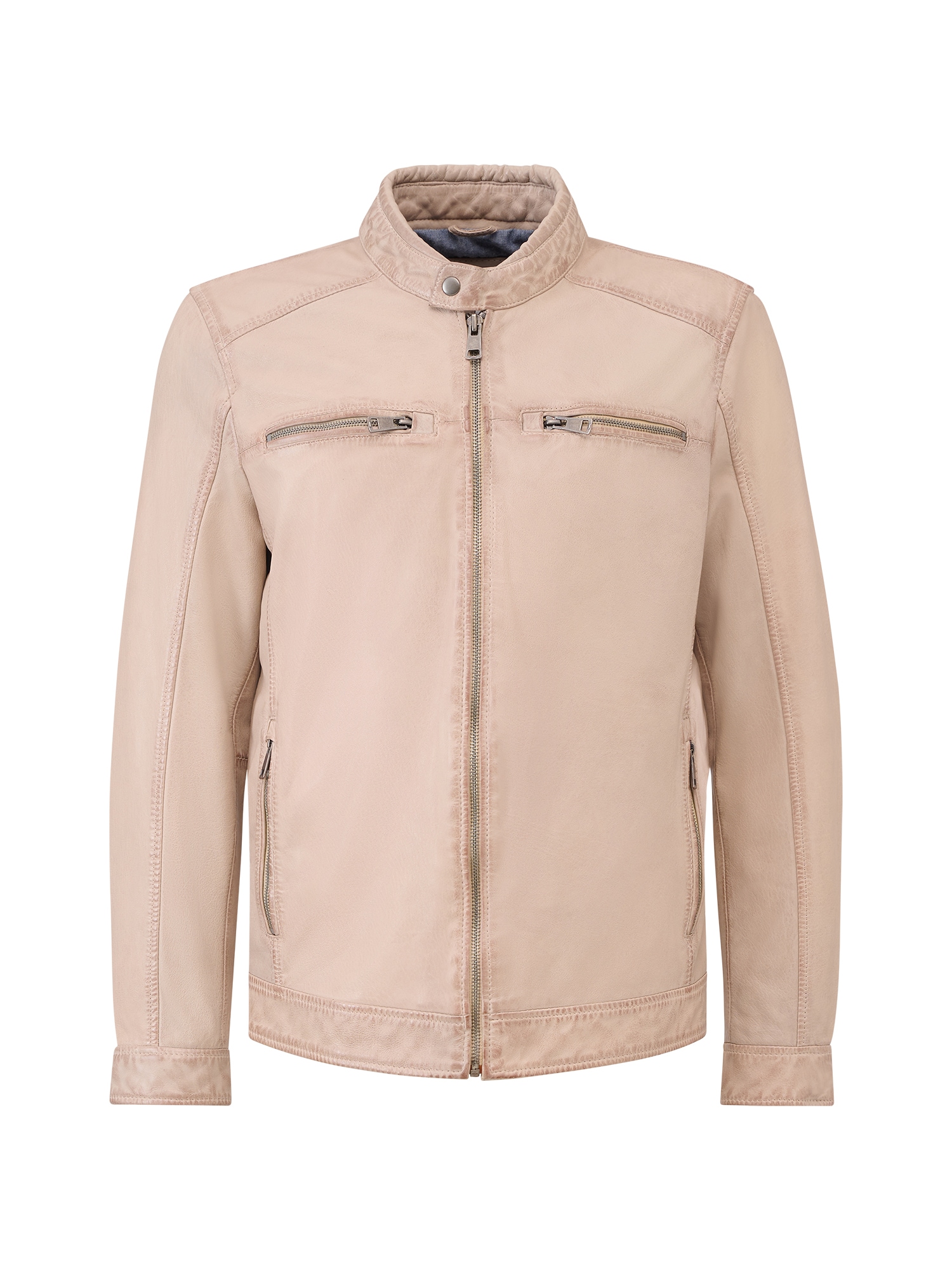 RICANO Bikerjacke "Lederjacke Cedrik" Handgefertigt aus echtem Leder