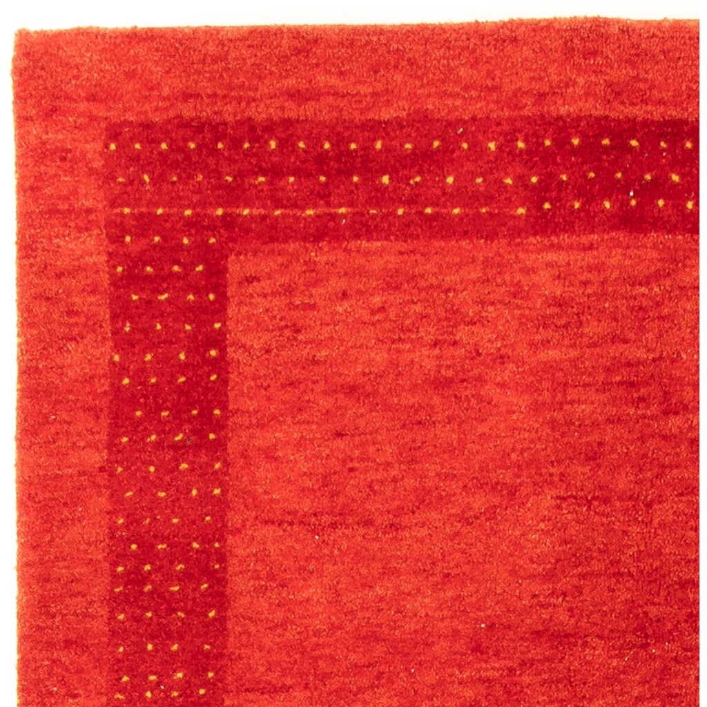 morgenland Wollteppich »Gabbeh - Indus - 245 x 154 cm - dunkelrot«, rechteckig