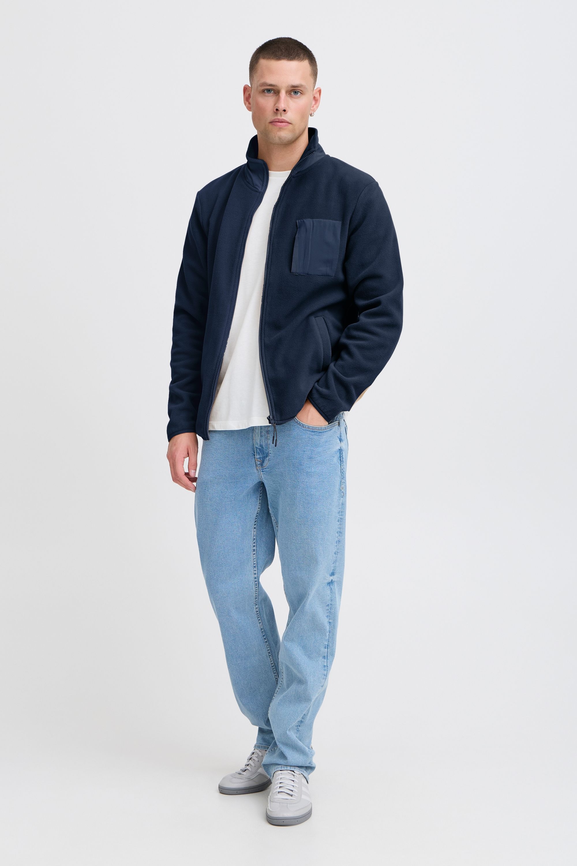 Blend Fellimitatjacke »Fellimitatjacke BHBROOKS Sweatshirt zipp thru«