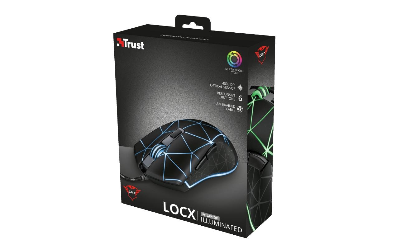 Trust Gaming-Maus »GXT 133 Locx« kabelgebunden