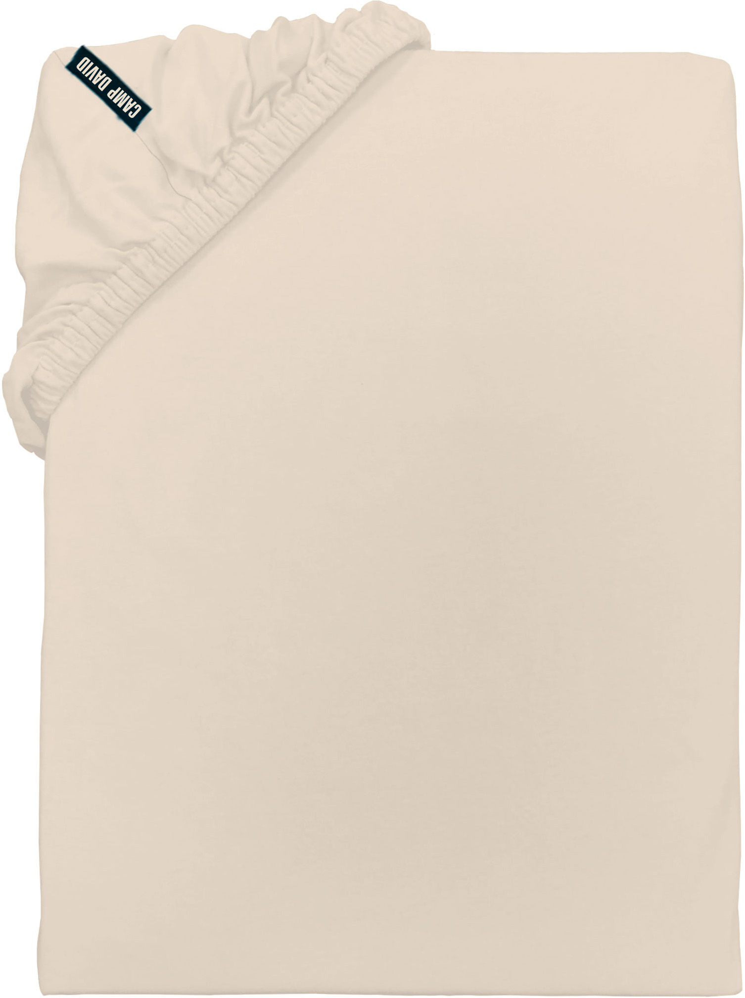 CAMP DAVID Spannbettlaken "CAMP DAVID" gewebtes Label