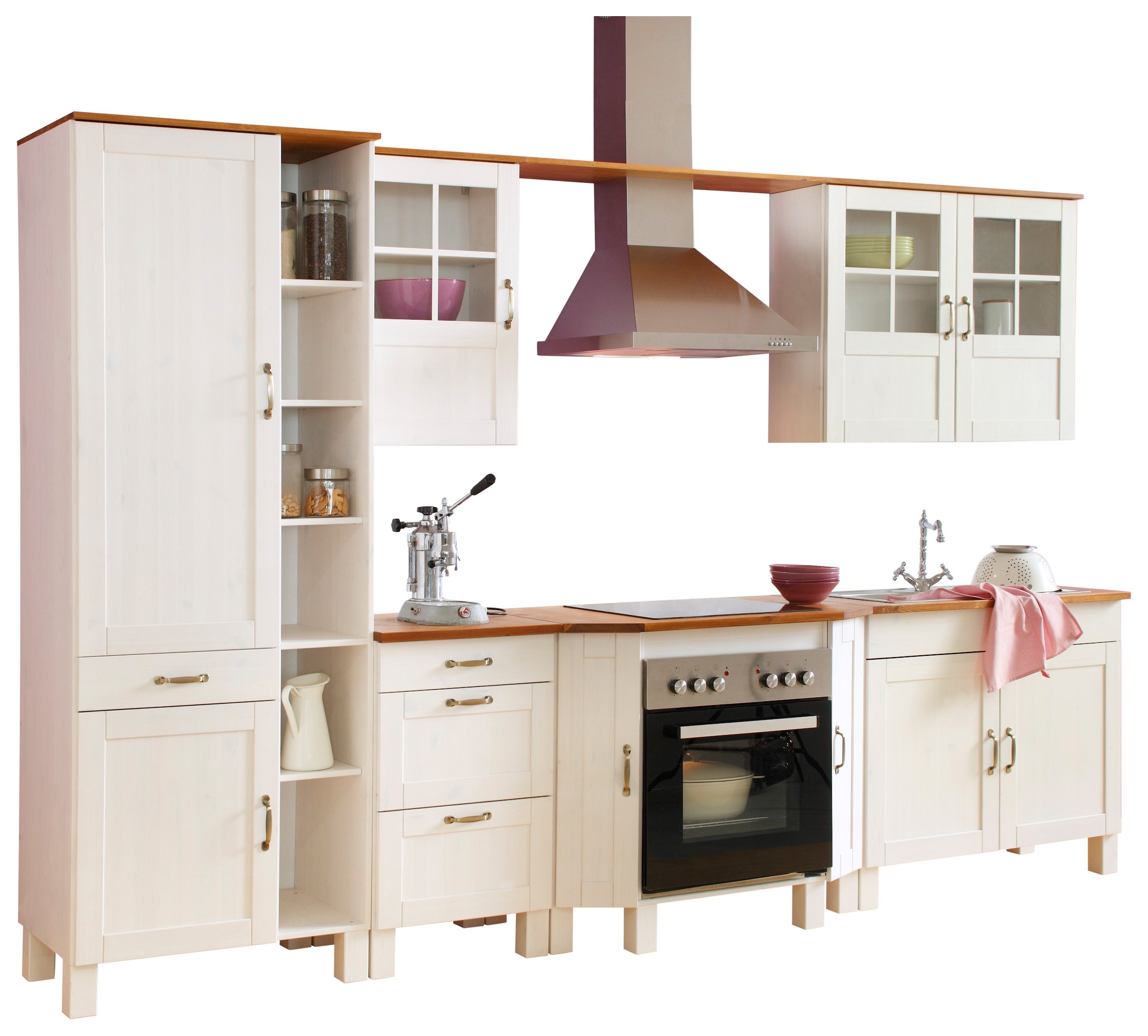 Home affaire Küchenzeile »Alby«, Breite 325 cm, in 2 Tiefen, ohne E-Geräte