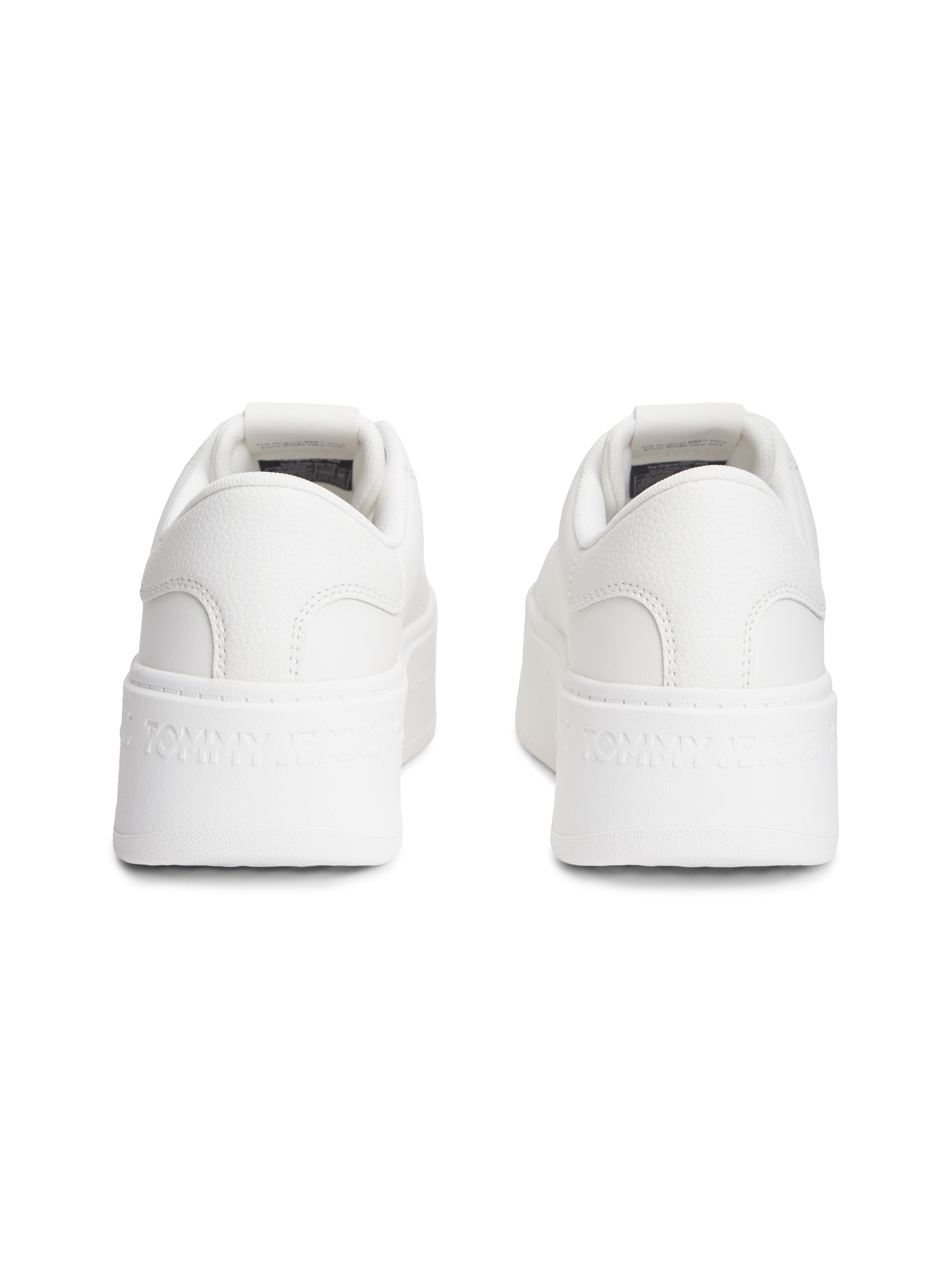 Tommy Jeans Plateausneaker »TJW SCRIPT CUPSOLE FLATFORM«  Freizeitschuh, Halbschuh, Schnürschuh mit seitlicher Logoflagge