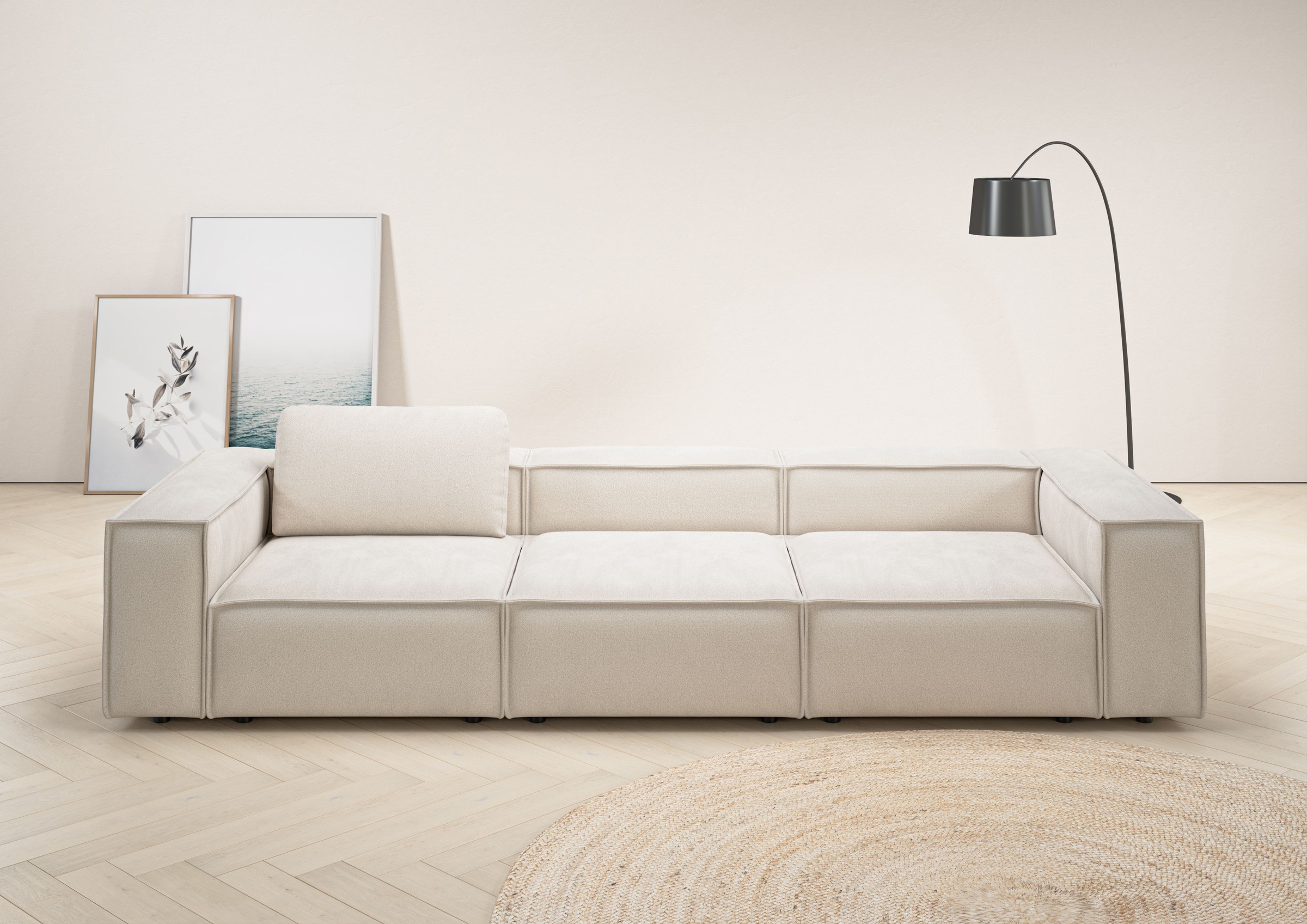 Home affaire 3,5-Sitzer "Watertown, modernes Big-Sofa XXL, 336 cm Breite, a günstig online kaufen