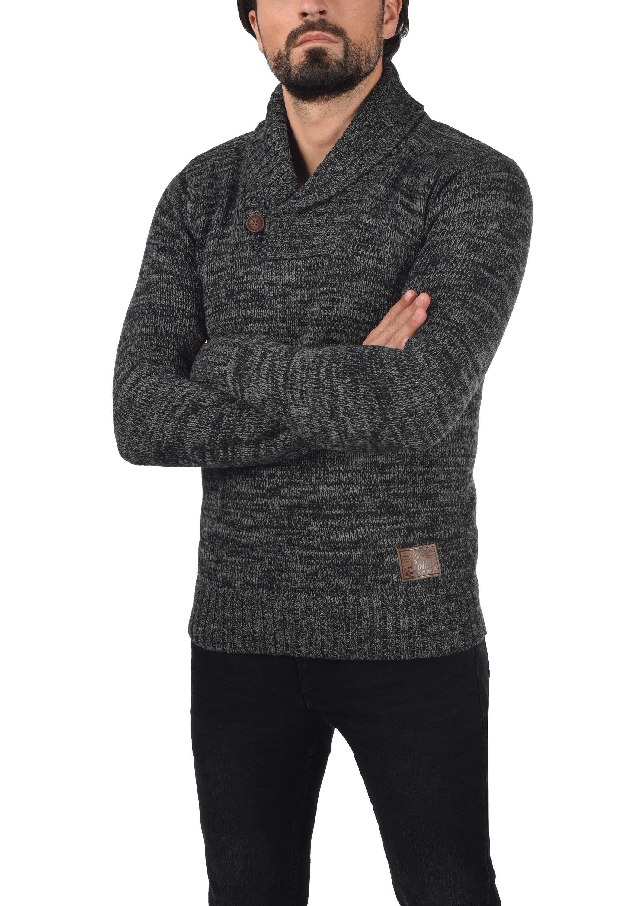 !Solid Schalkragenpullover »Schalkragenpullover SDPhil«