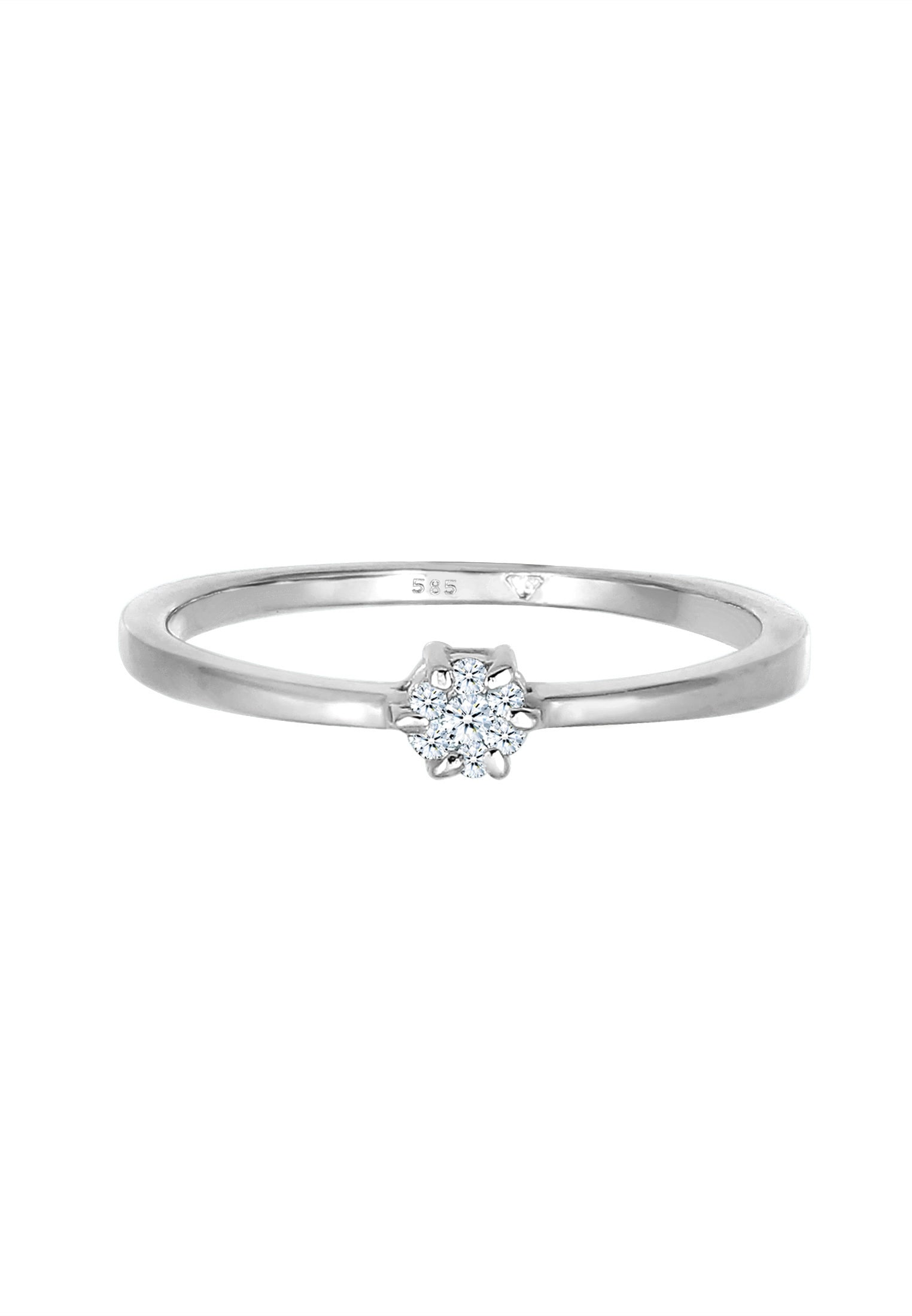 Elli DIAMONDS Verlobungsring »Ring Verlobungsring Diamanten (0.045 ct.) 585 Weißgold«