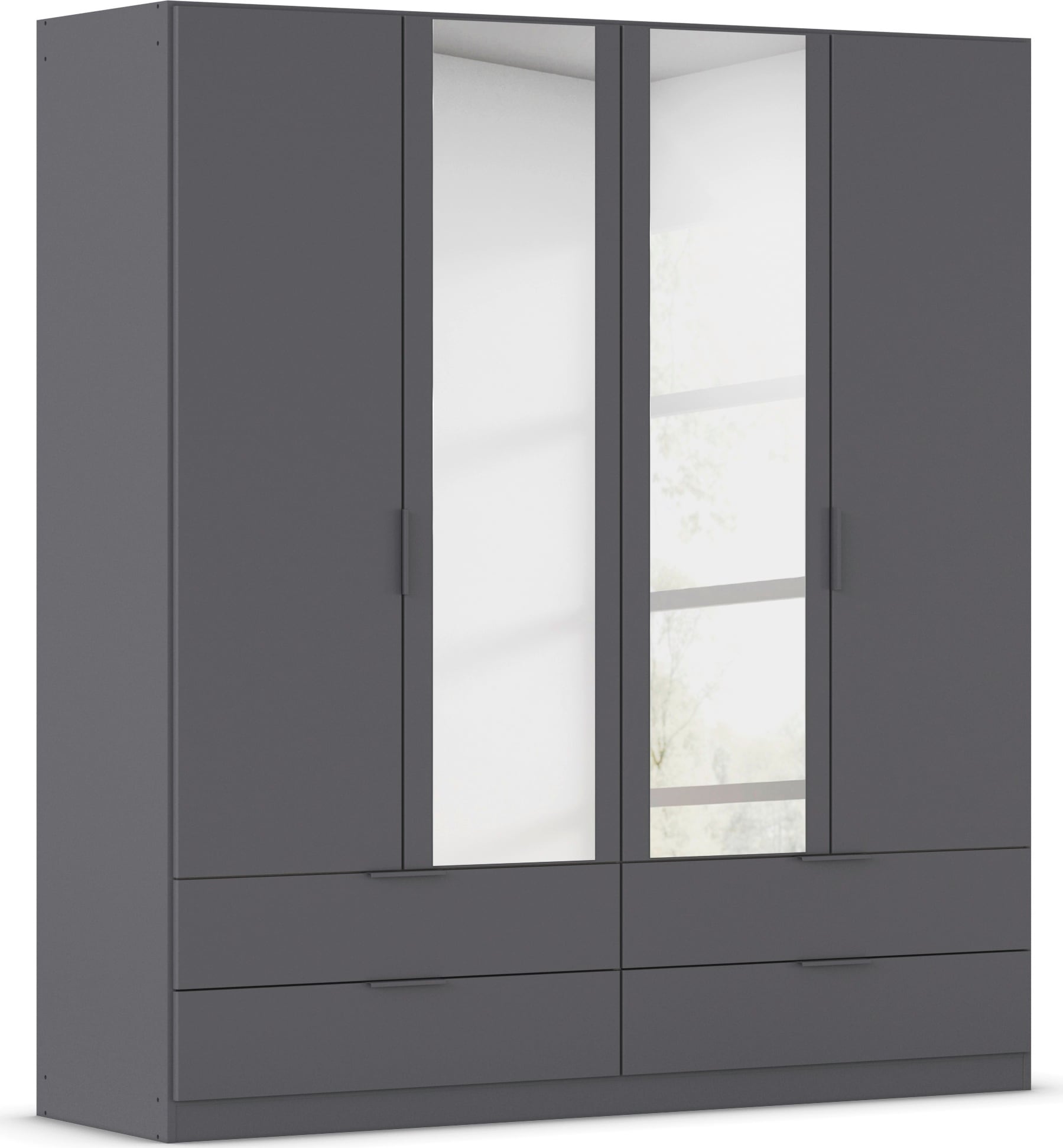 rauch Kleiderschrank "Drehtürenschrank Schrank Garderobe Ankleide Schlafzimmer LAGOA" 3 verschiedene Ausstattungen BASIC/CLASSIC/PREMIUM (inkl. SOFT-CLOSE), geräumige Schubladen, 3 Breiten, optional mit Aufsatz MADE IN GERMANY