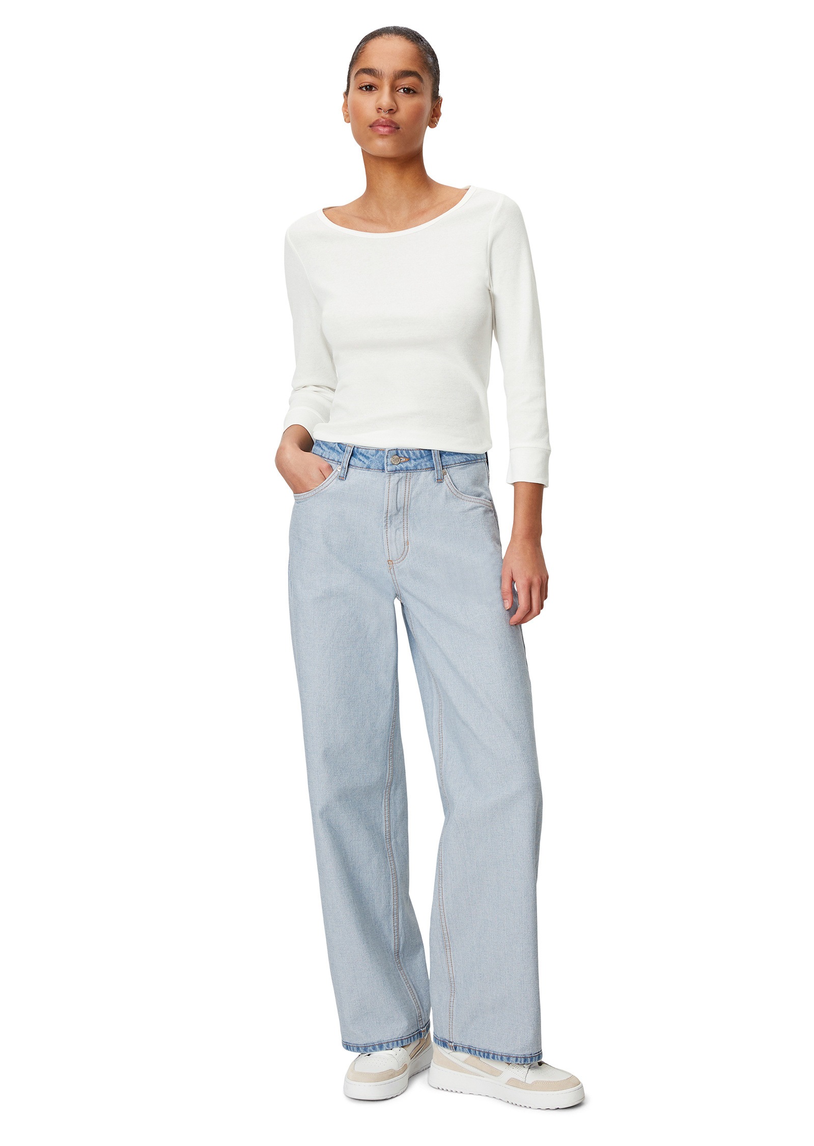 Marc O'Polo DENIM Weite Jeans »im Inside Out-Stil«