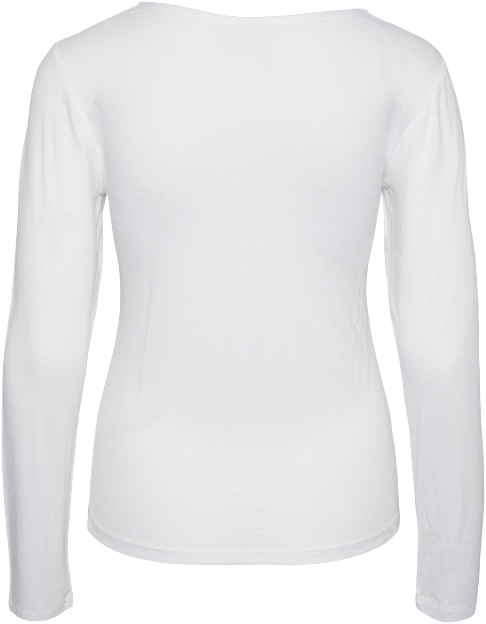 pieces V-Shirt »PCBARBERA LS LACE TOP NOOS BC« für bestellen | BAUR | V-Shirts