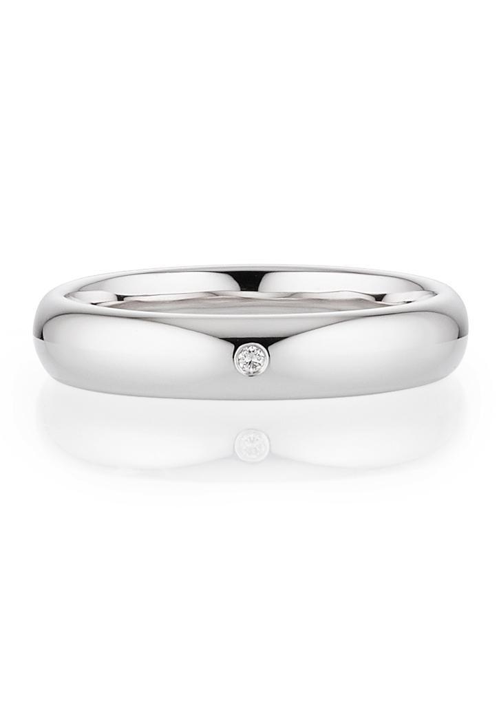 Bruno Banani Trauring »Schmuck Geschenk Ehering Hochzeit Damenring Herrenring«, wahlweise mit oder ohne Brillant, Made in Germany